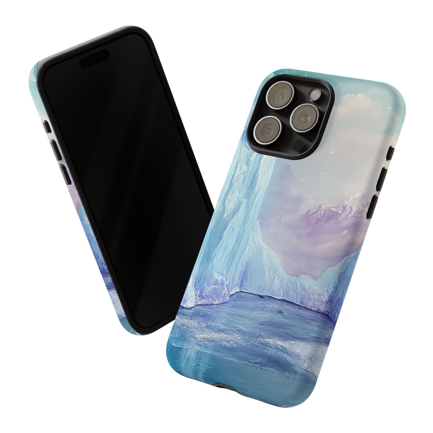 Artistic Phone Case with Iceberg Design