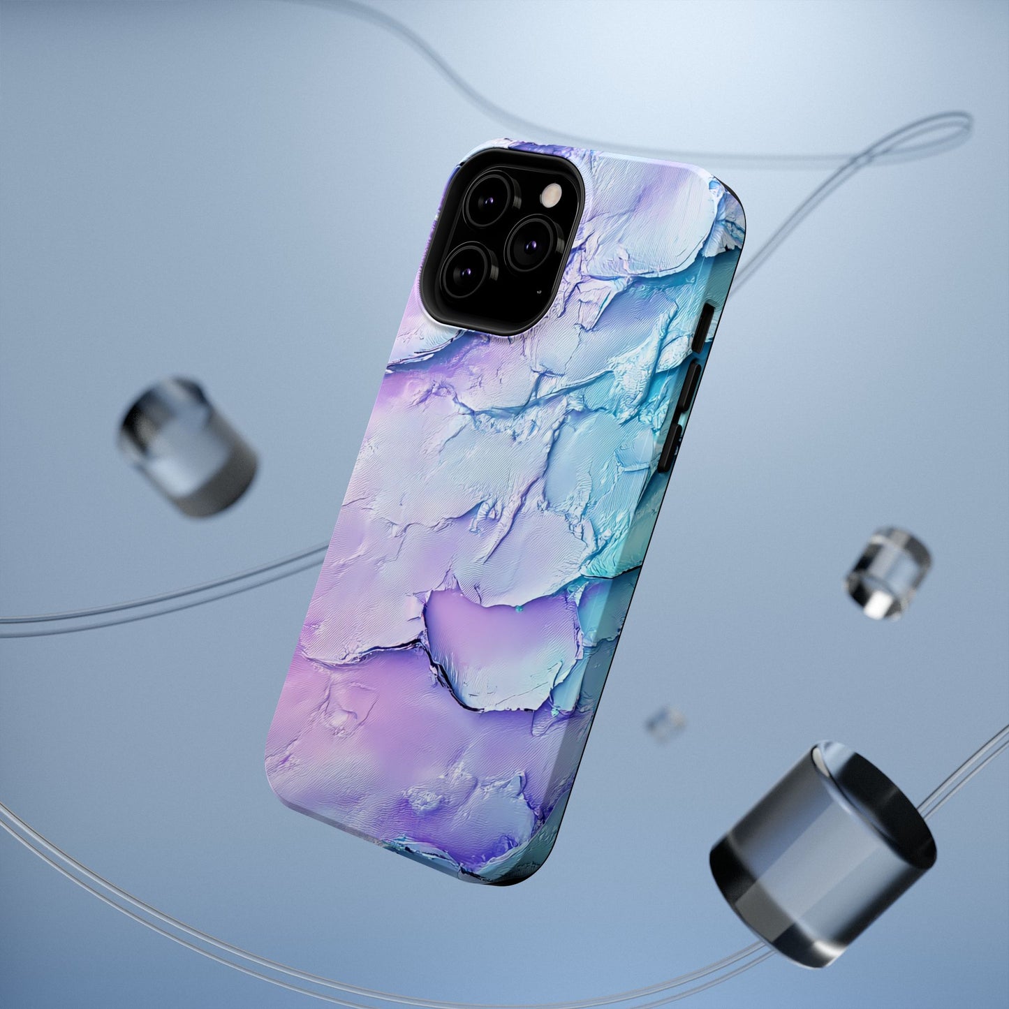 Vibrant Impact-Resistant Phone Case - Colorful Texture Design