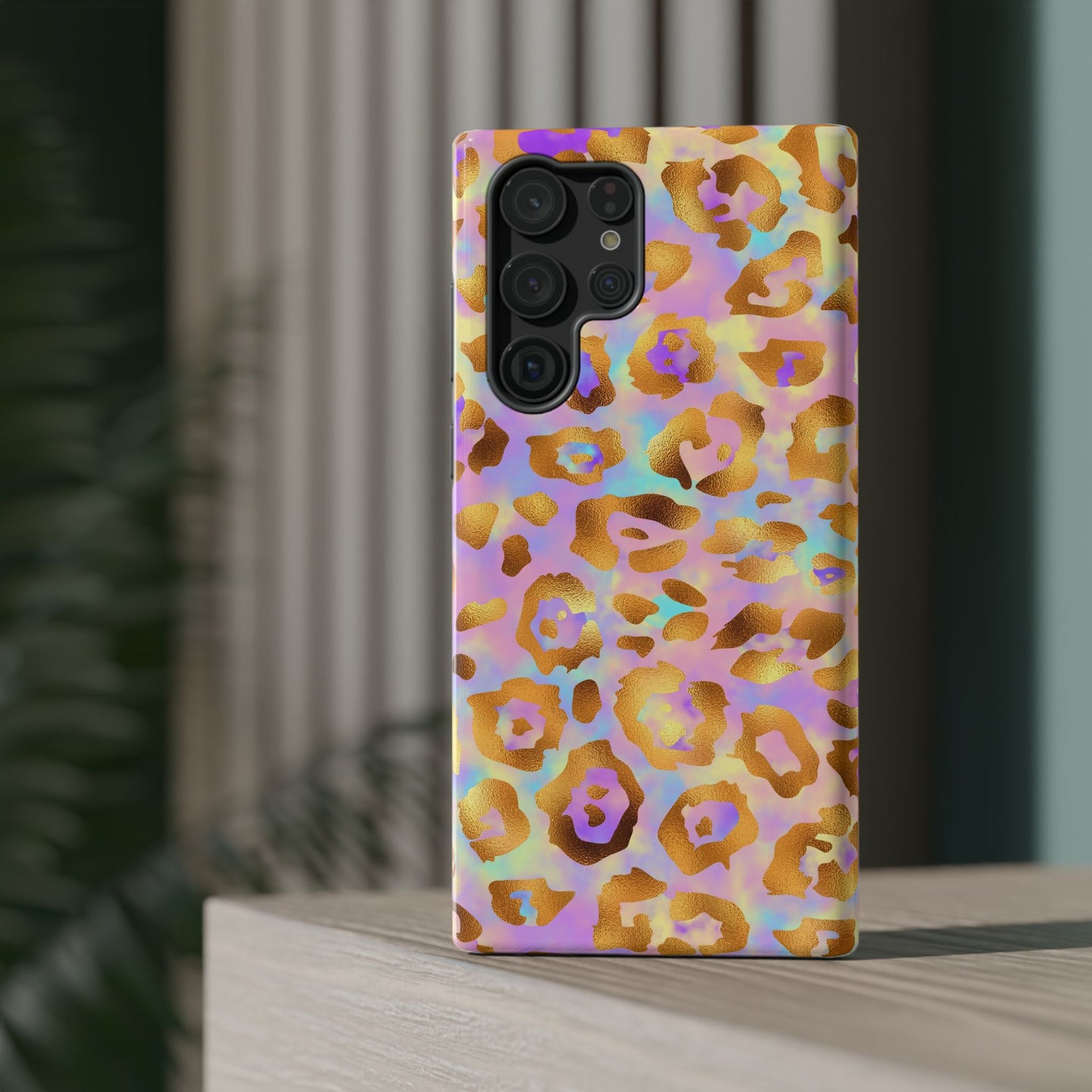 Leopard Print Impact-Resistant Phone Case