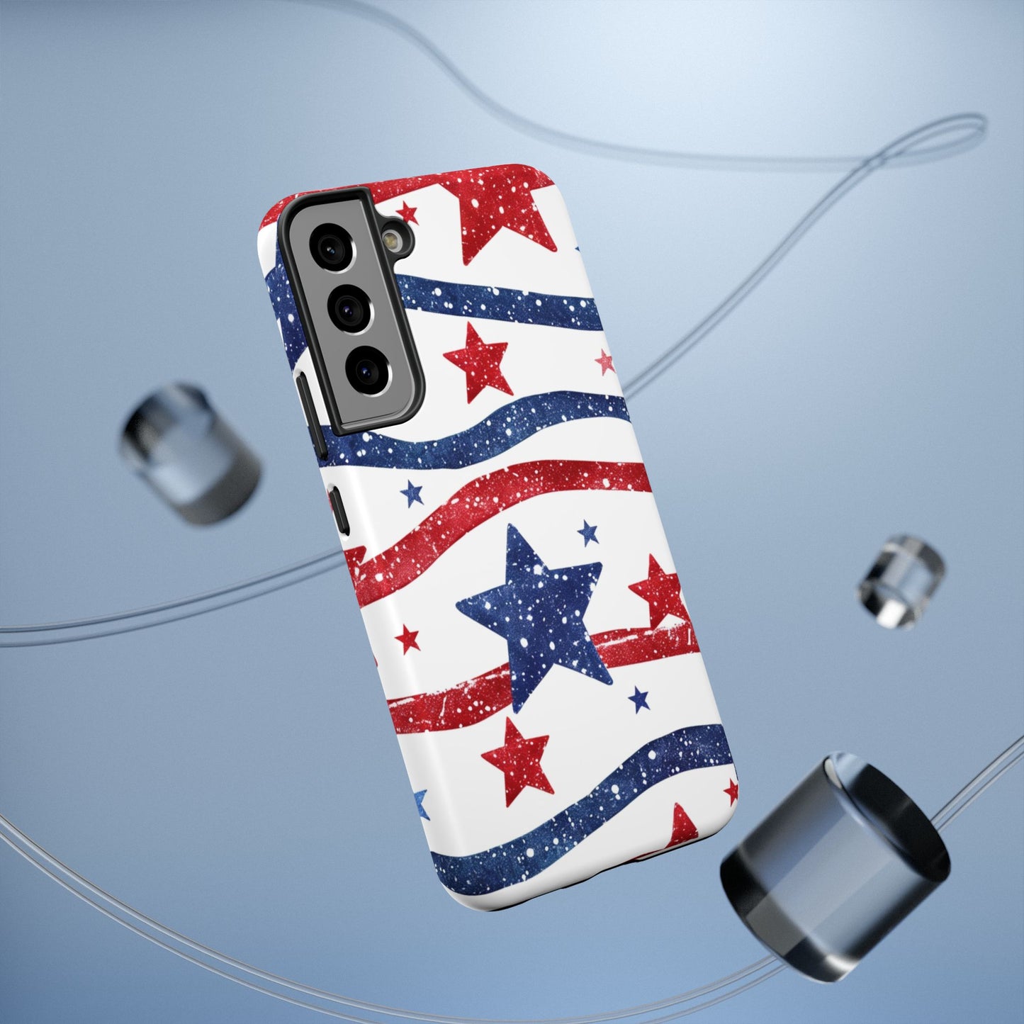 Stars & Stripes Design Impact-Resistant Phone Case