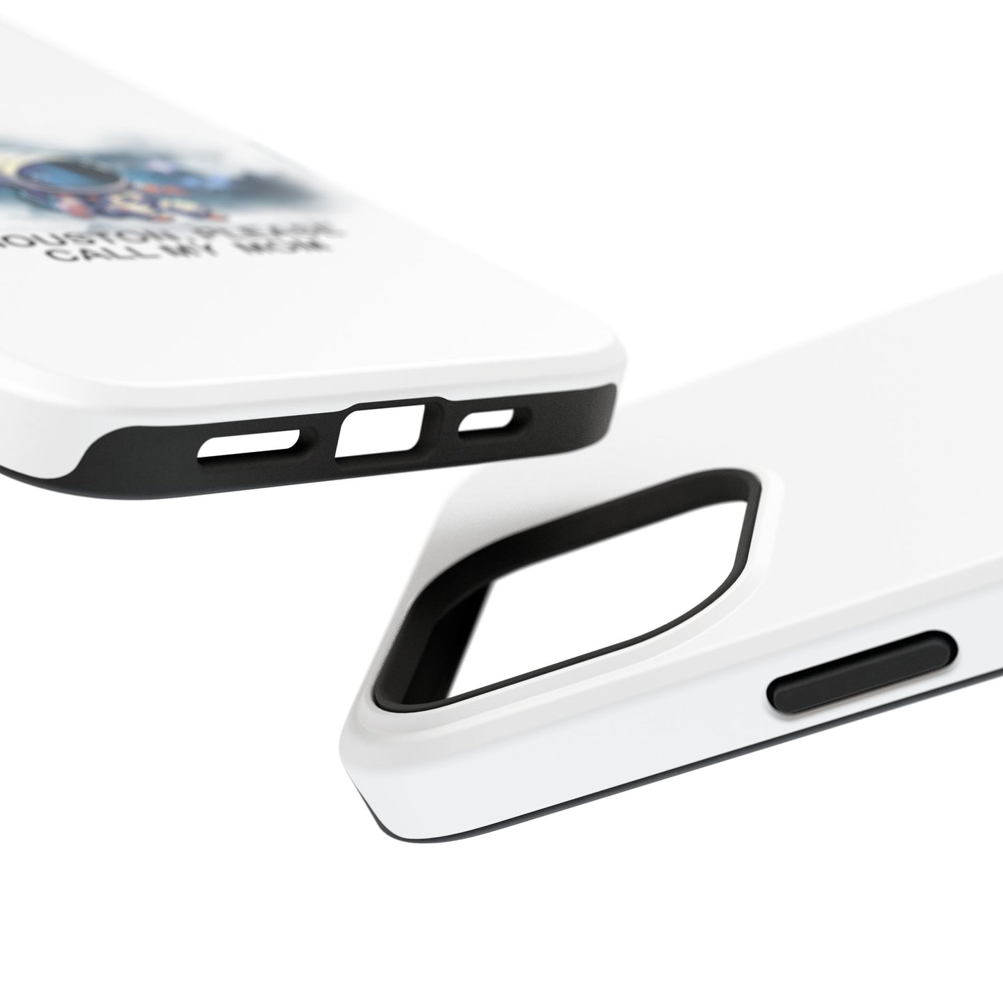 Astronaut Phone Case - "Houston, Please Call My Mom" Impact-Resistant Cover for Space Lovers