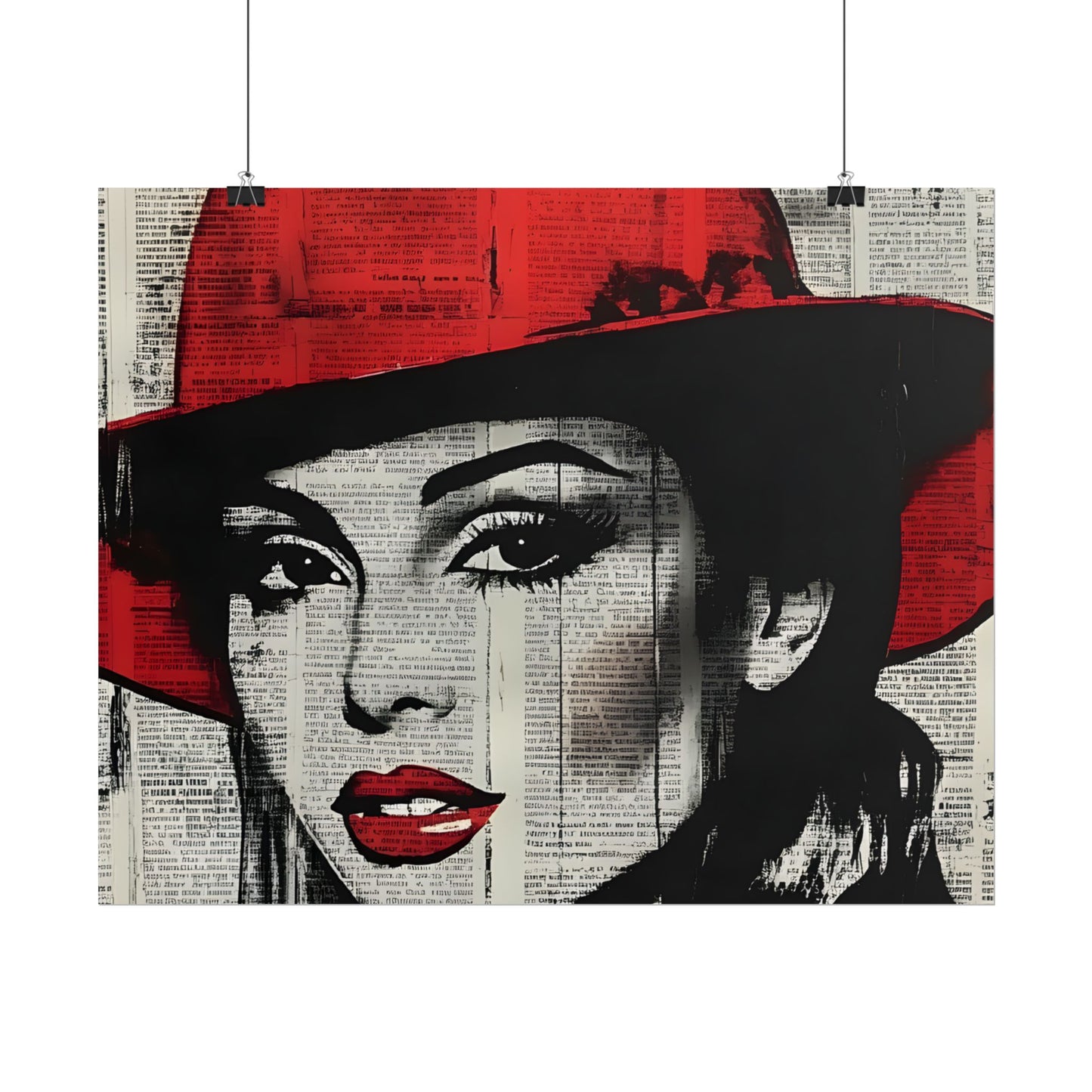 Retro Pop Culture woman 4 - Vintage poster, Wall Art