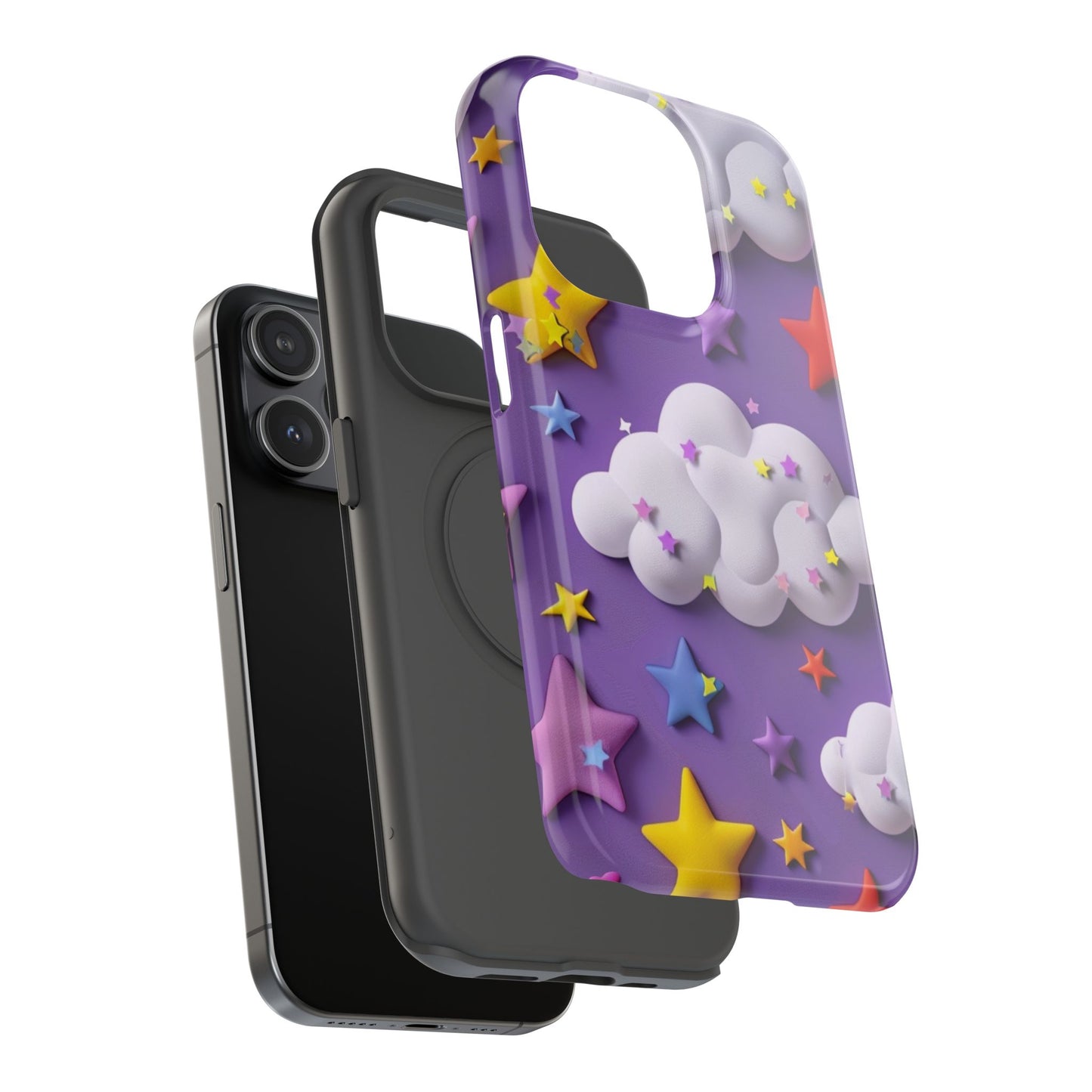 Colorful Cloud & Star Phone Case
