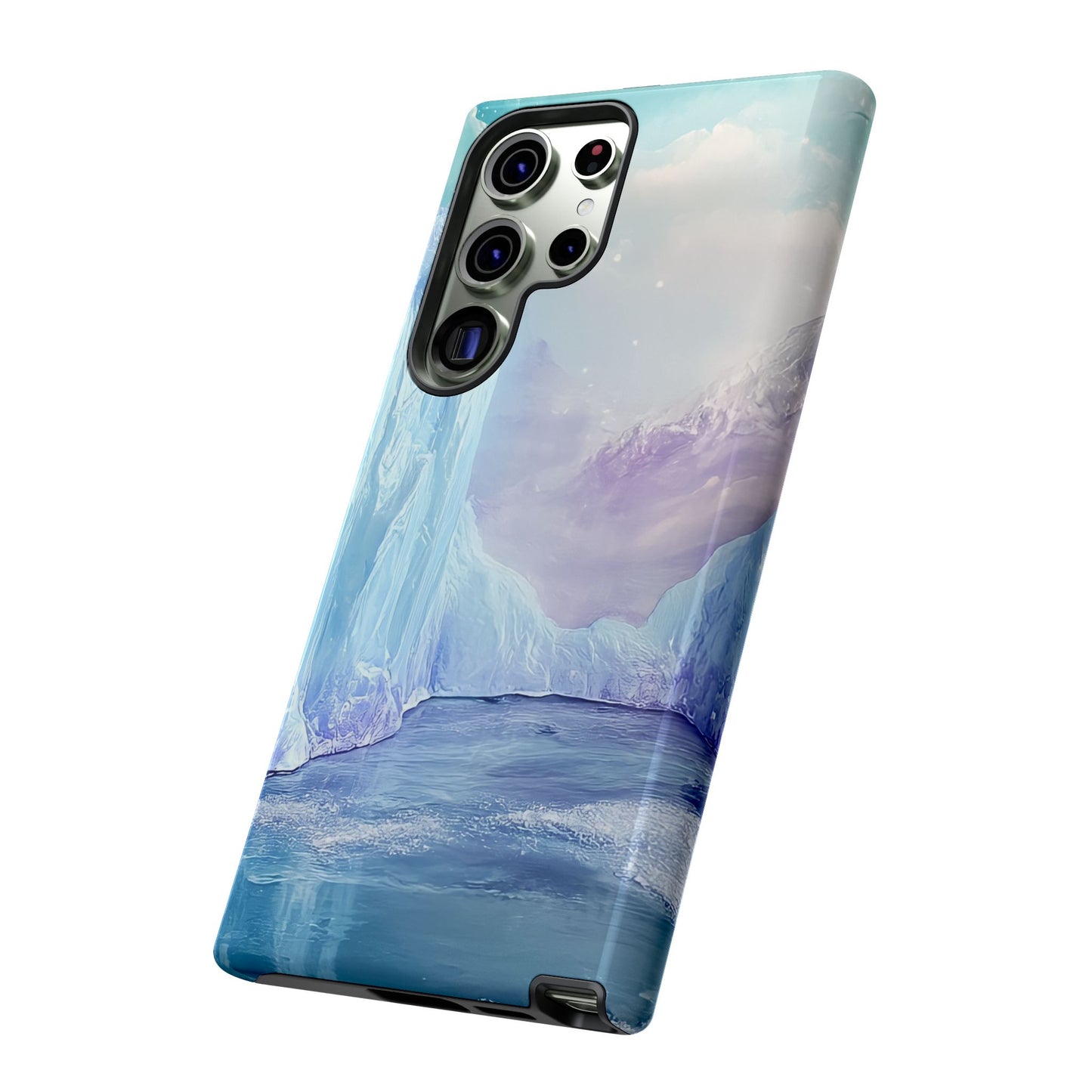 Artistic Phone Case with Iceberg Design