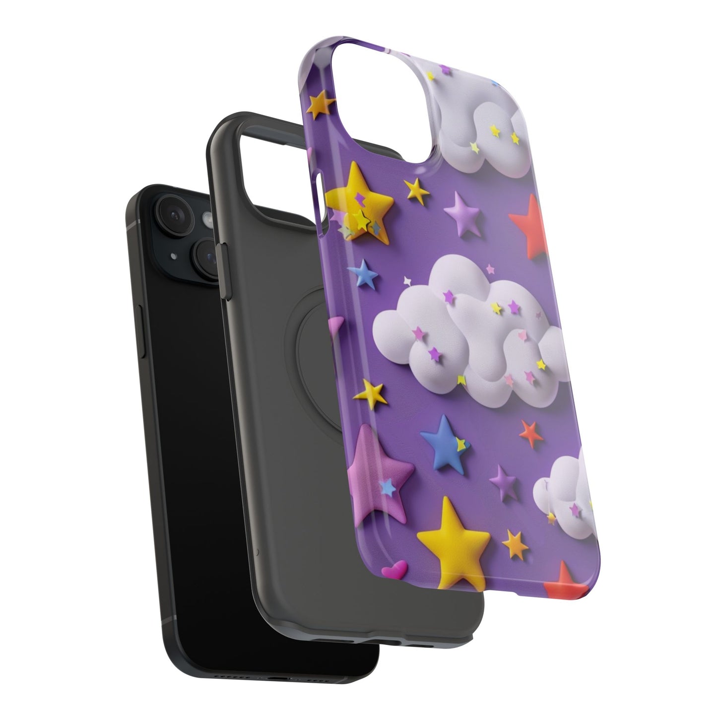 Colorful Cloud & Star Phone Case