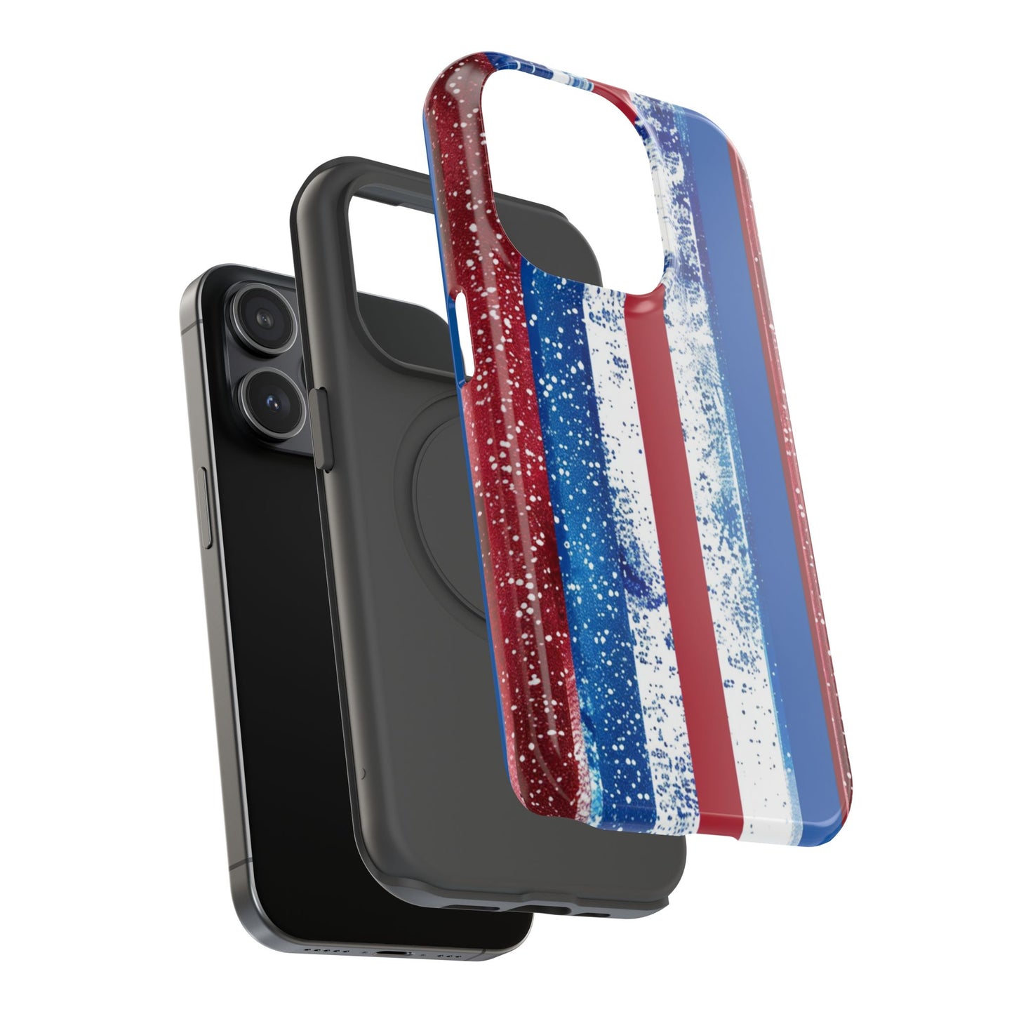 Patriotic Stripes Impact-Resistant Phone Case