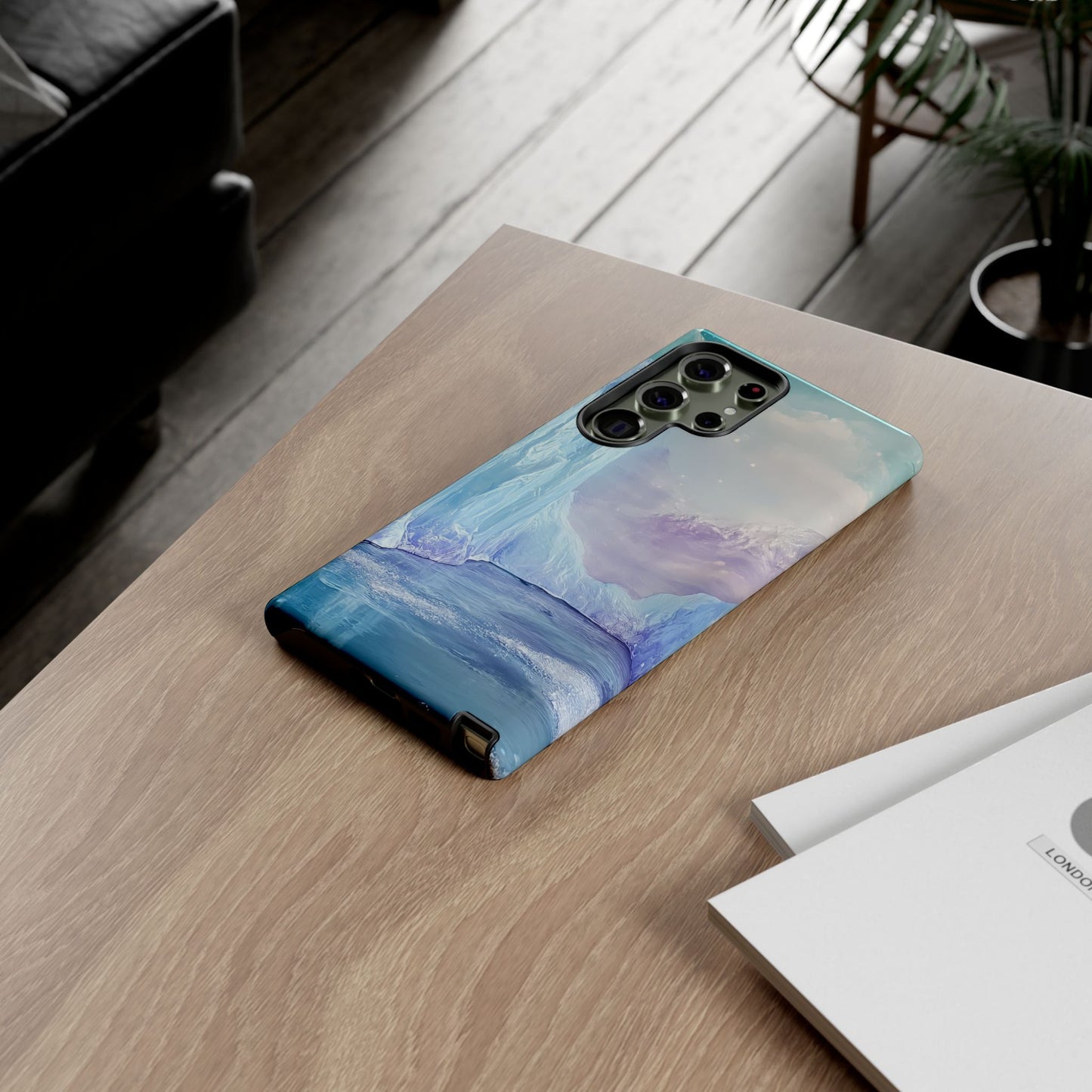 Artistic Phone Case with Iceberg Design