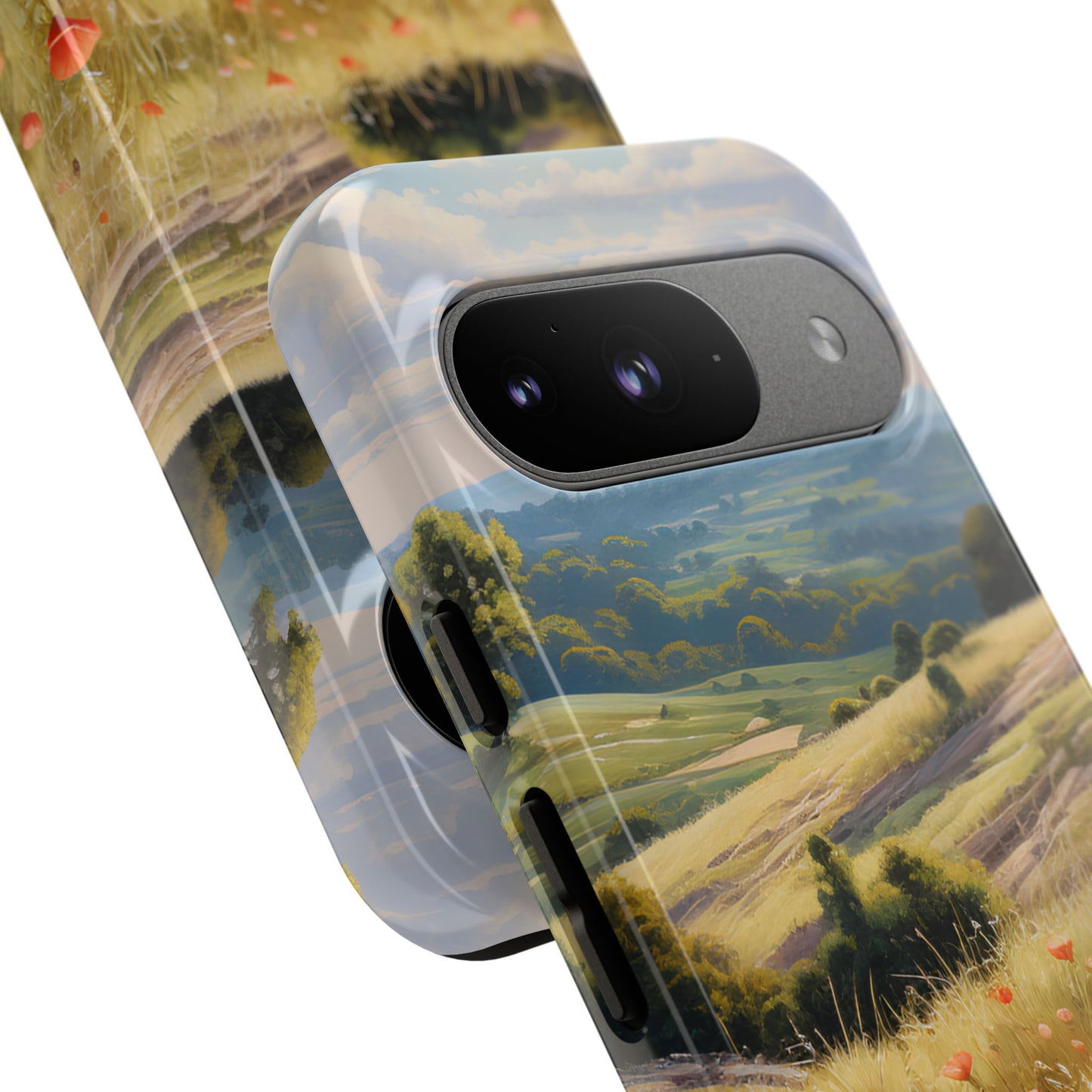 Phone Case with Beautiful Poppy Field Design