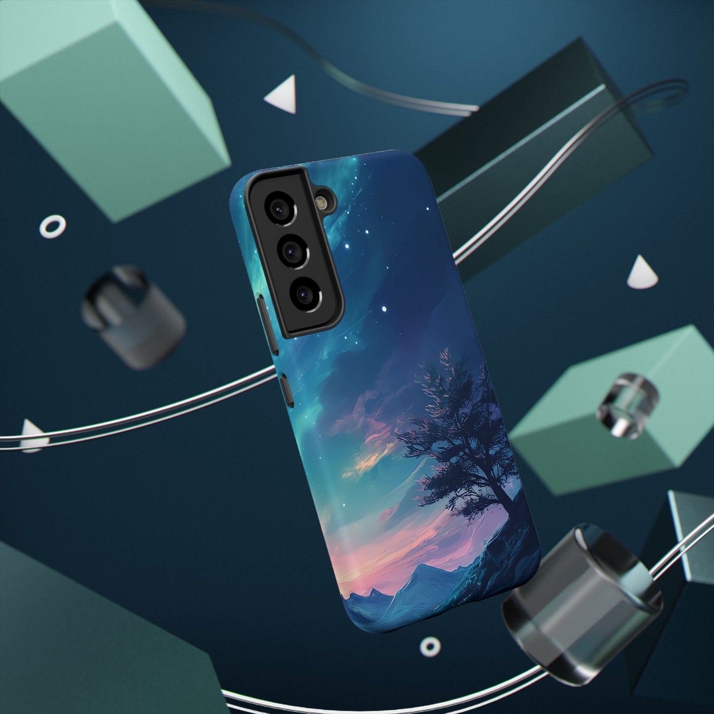 Stunning Galaxy Tree Impact-Resistant Phone Case