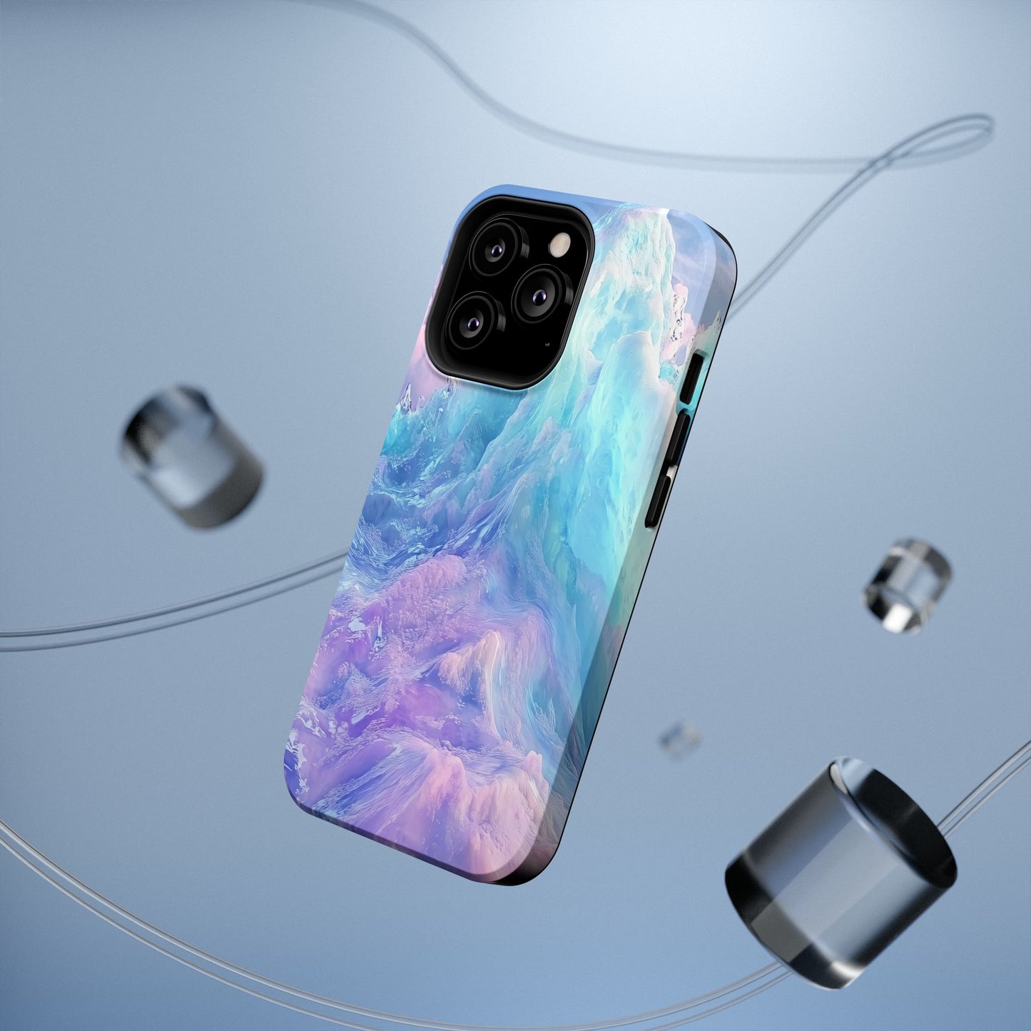 Phone Case - Colorful Abstract Waves Design