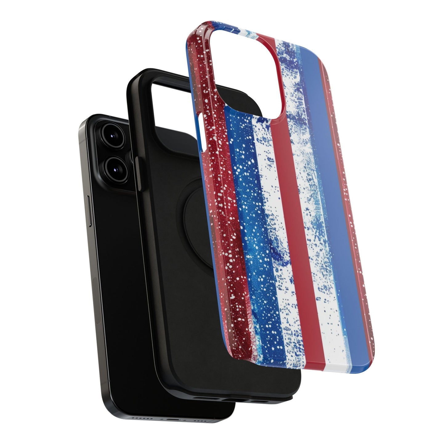 Patriotic Stripes Impact-Resistant Phone Case