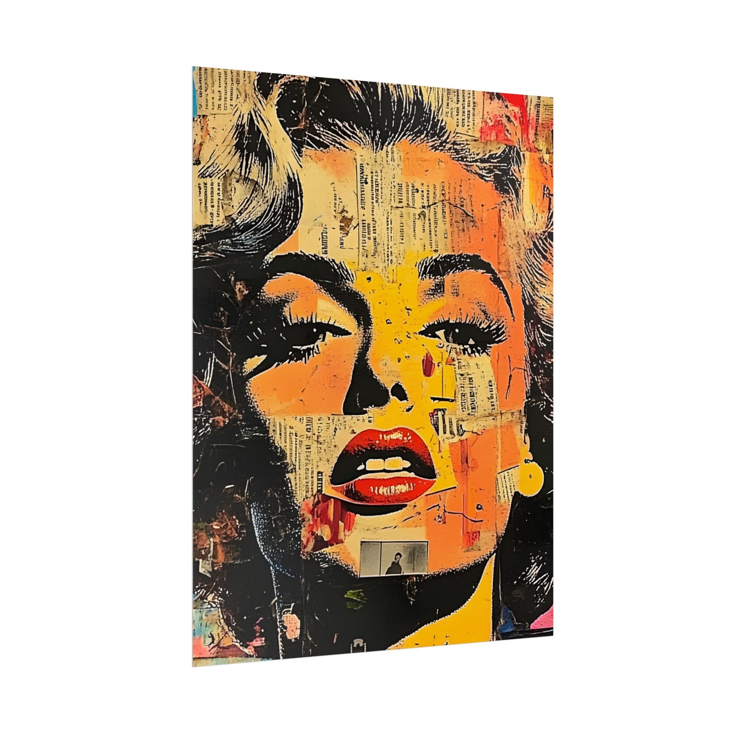 Wall Art Poster - Retro Pop Culture Woman 16, Comic Book Style