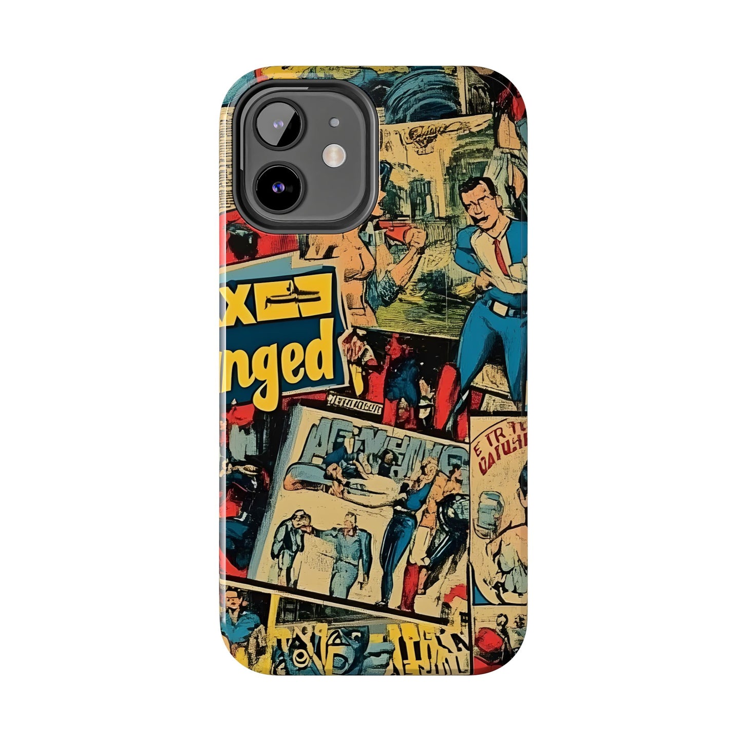 Vintage Comic - Tough Phone Cases, Superhero Phone Covers