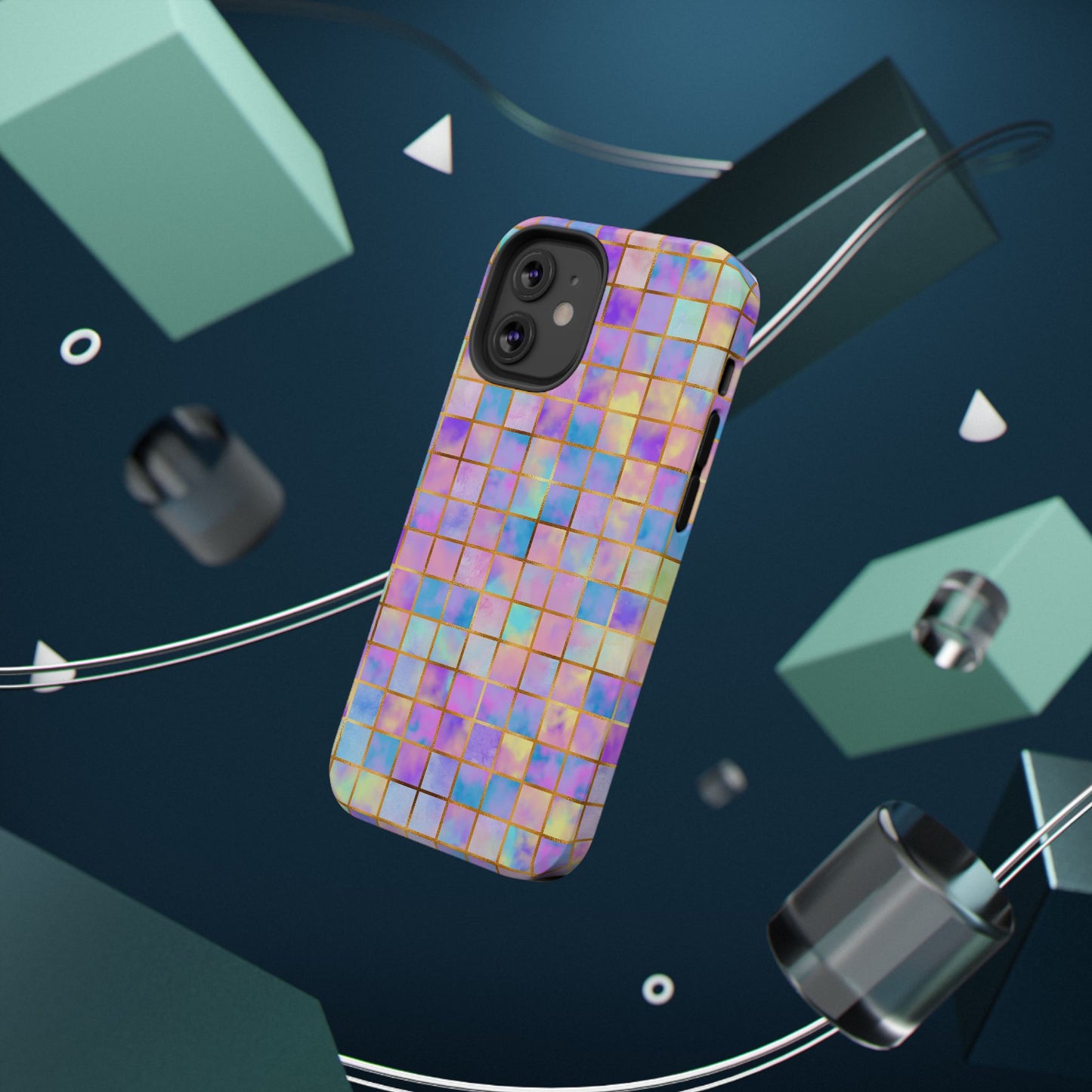 Colorful Mosaic Impact-Resistant Phone Case