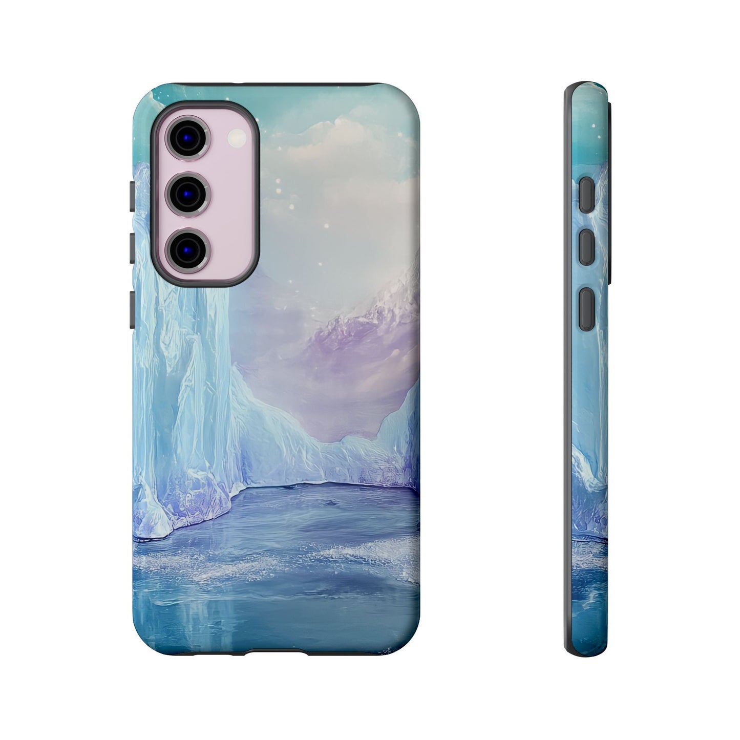 Artistic Phone Case with Iceberg Design