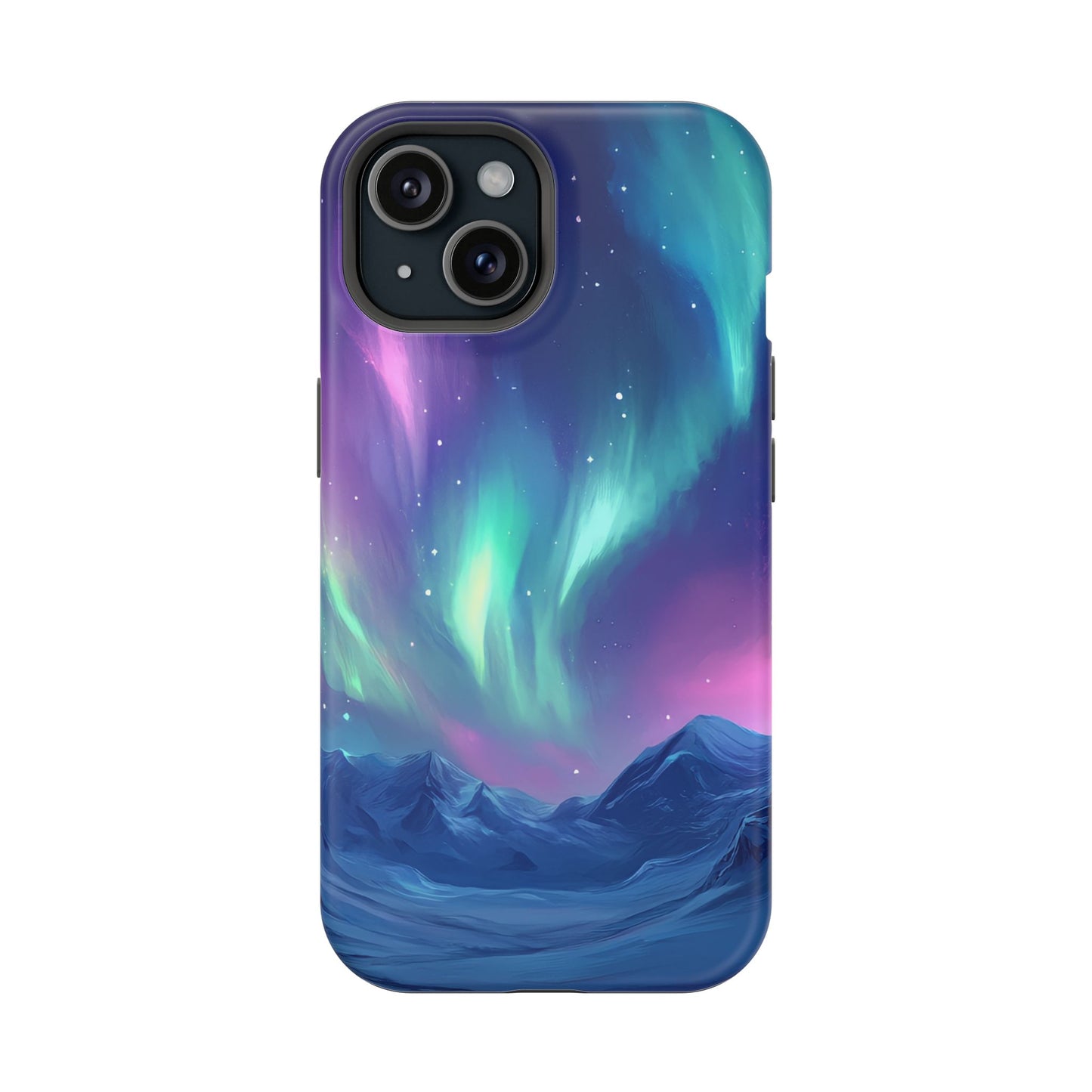 Aurora Borealis Impact-Resistant Phone Case - Colorful Northern Lights Design-2