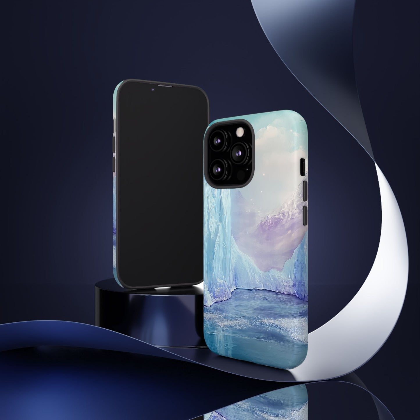 Artistic Phone Case with Iceberg Design