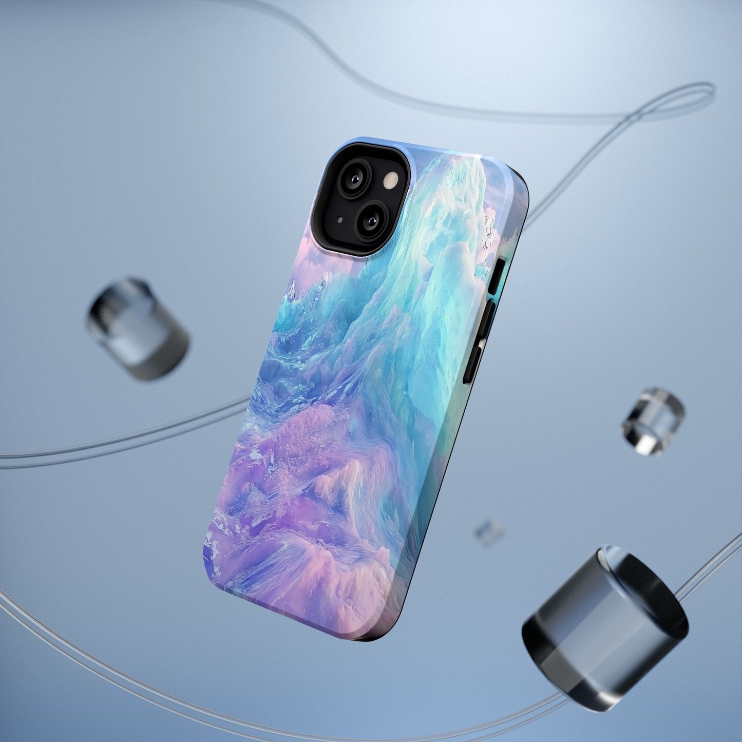 Phone Case - Colorful Abstract Waves Design
