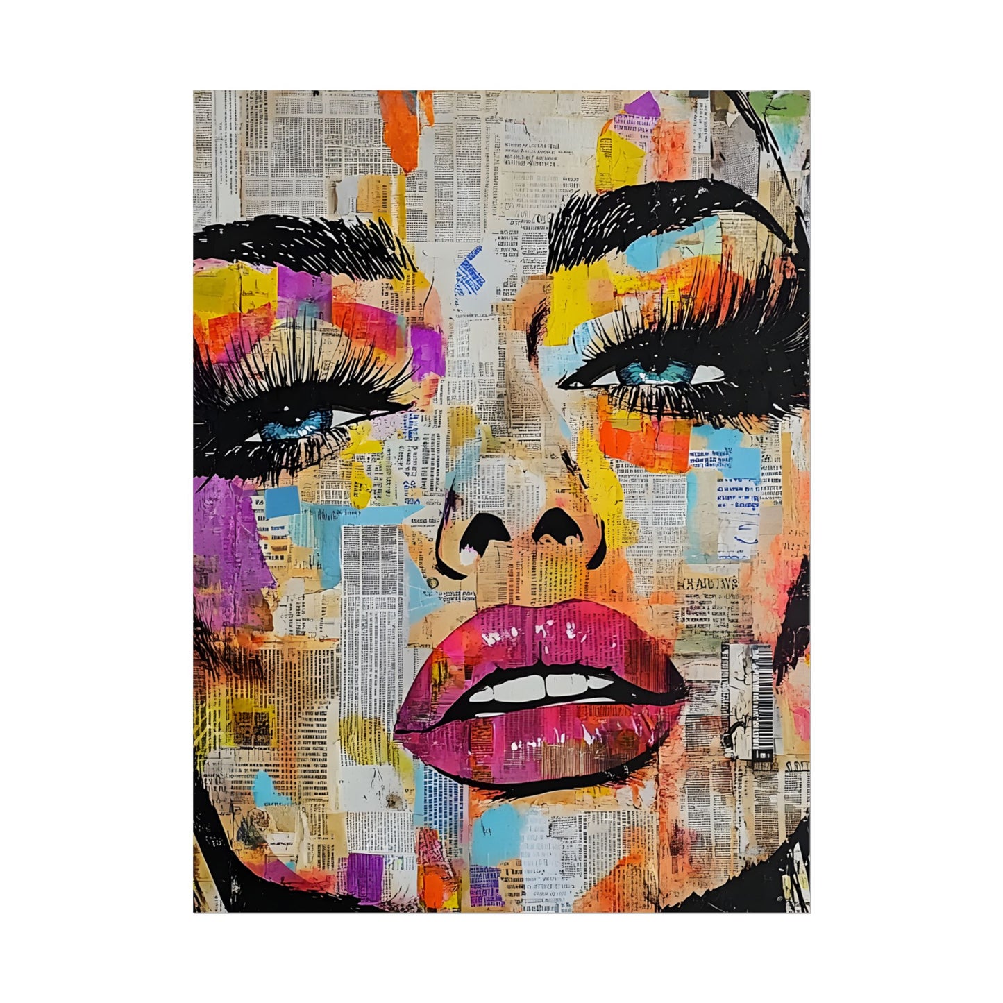 Pop Culture Woman 1 -Vibrant Art Prints, Fashion Poster,