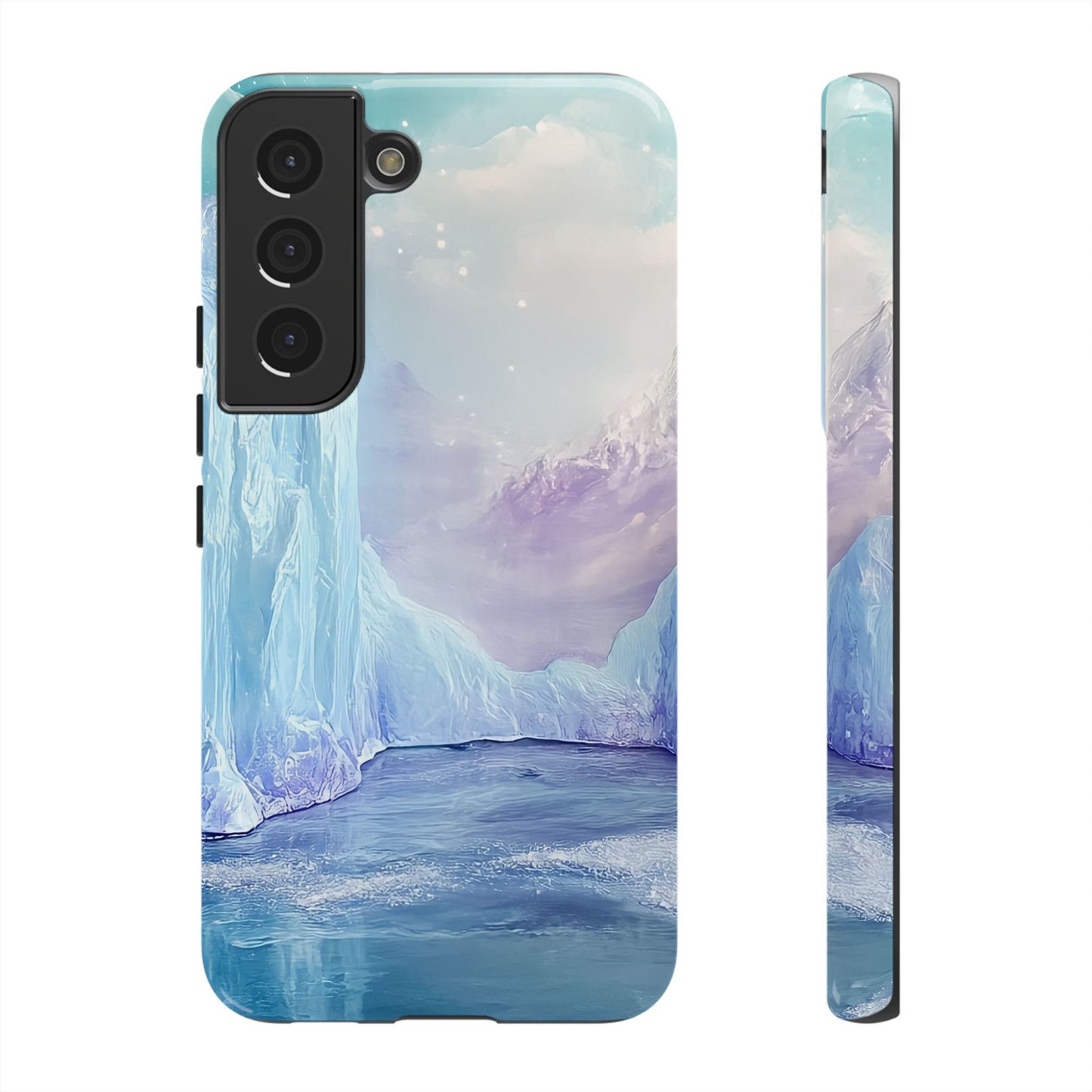 Artistic Phone Case with Iceberg Design