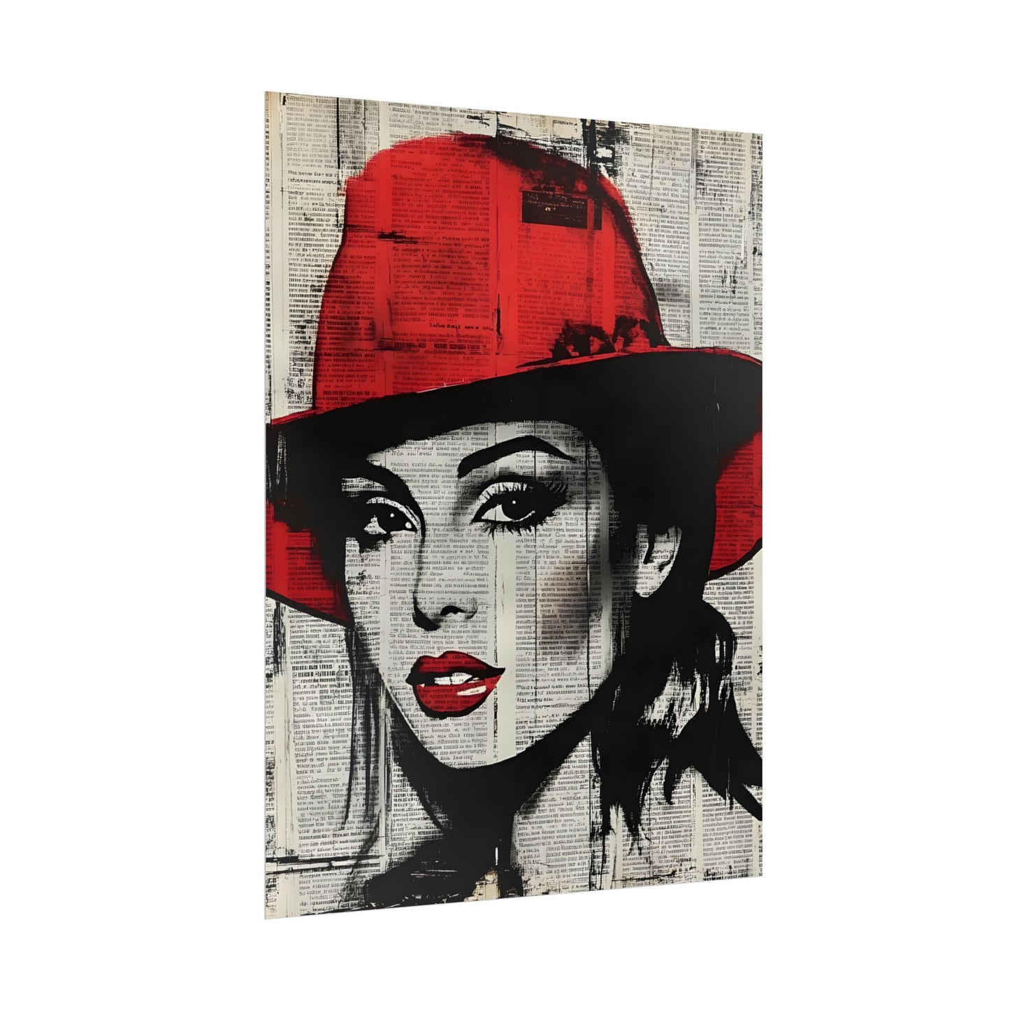 Retro Pop Culture woman 4 - Vintage poster, Wall Art