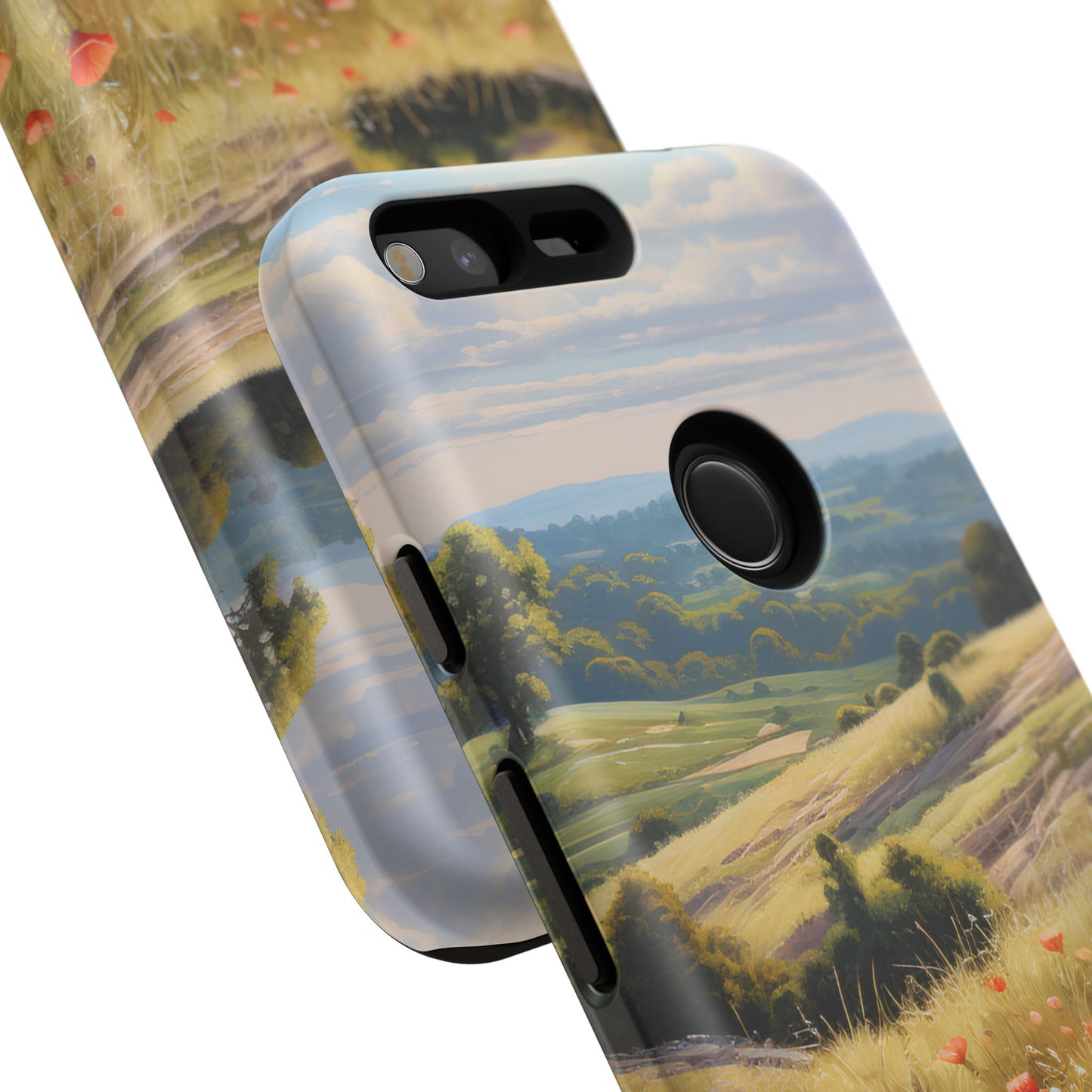 Phone Case with Beautiful Poppy Field Design