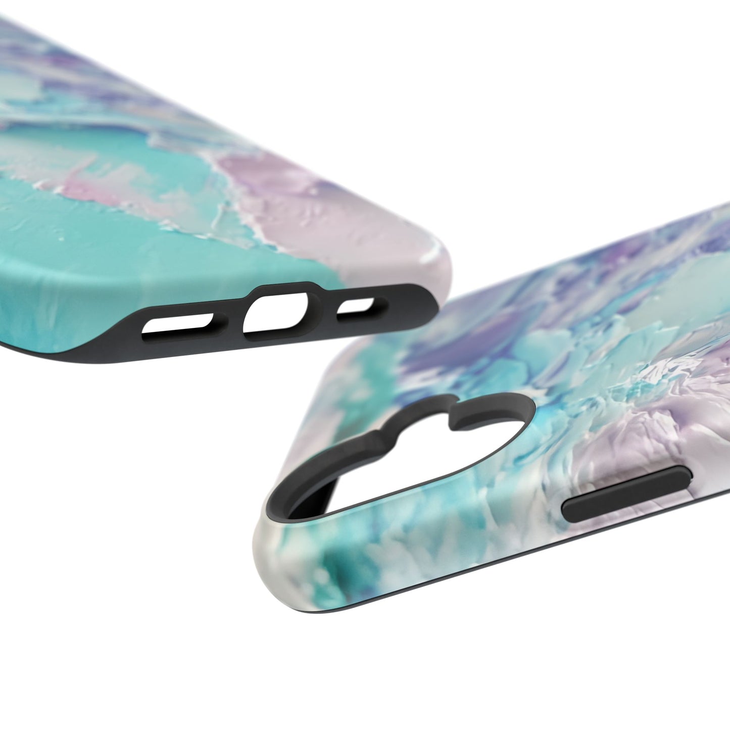 Aqua Abstract Impact-Resistant Phone Case