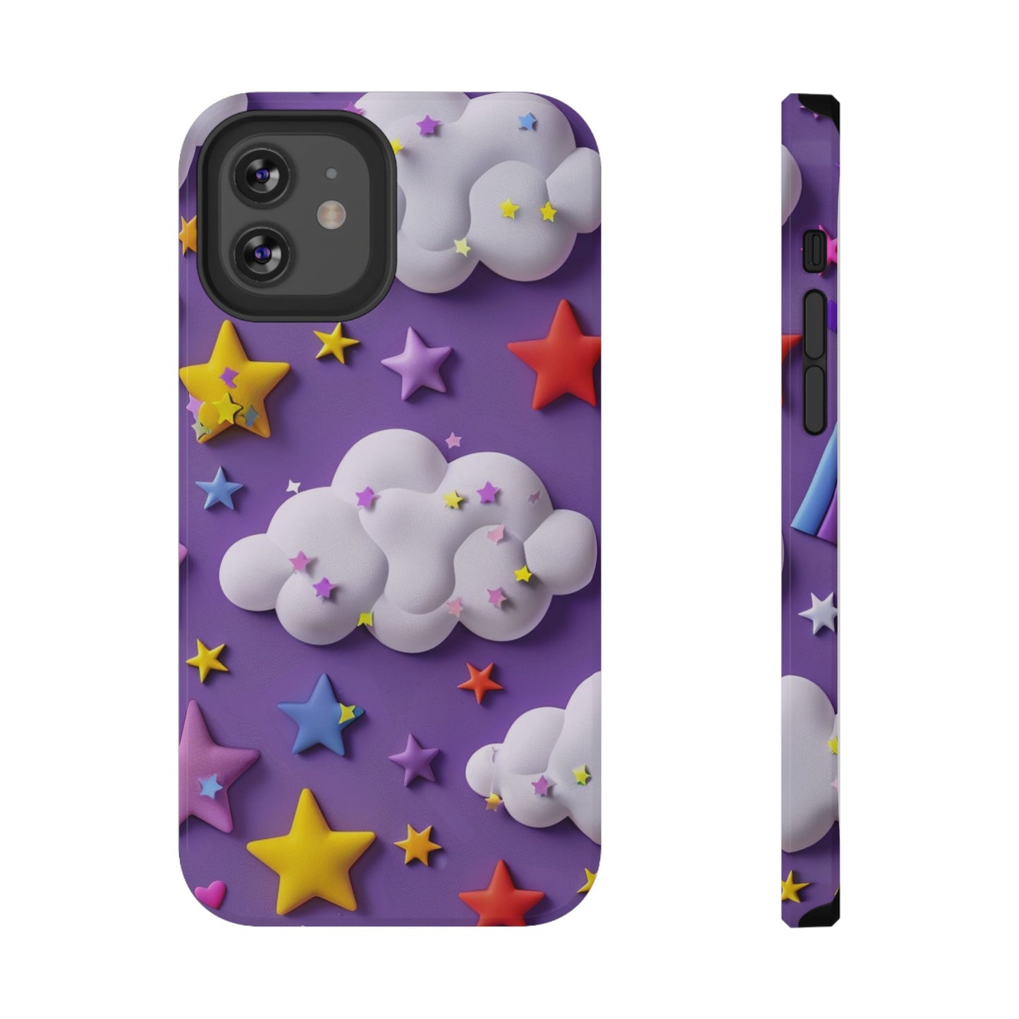 Colorful Cloud & Star Phone Case