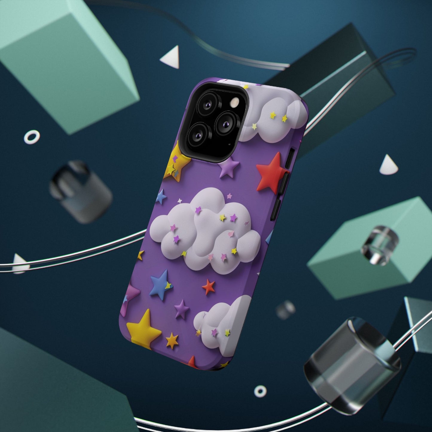 Colorful Cloud & Star Phone Case