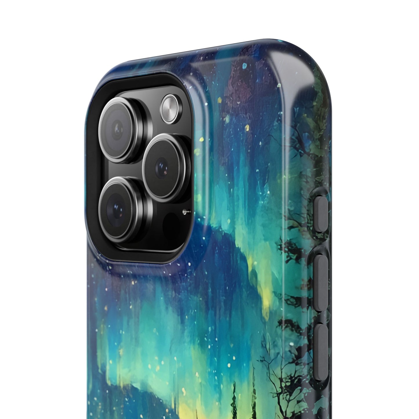 Aurora Borealis Impact-Resistant Phone Case - Durable Protection with Stunning Northern Lights Design