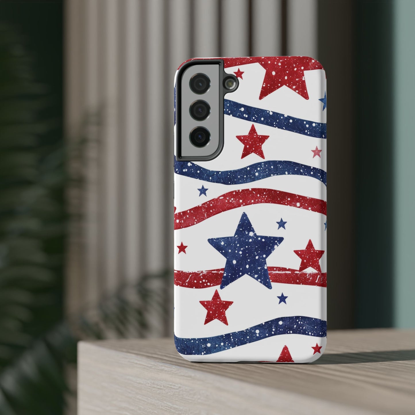 Stars & Stripes Design Impact-Resistant Phone Case