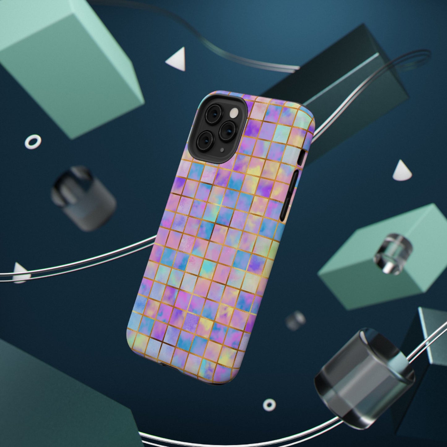Colorful Mosaic Impact-Resistant Phone Case