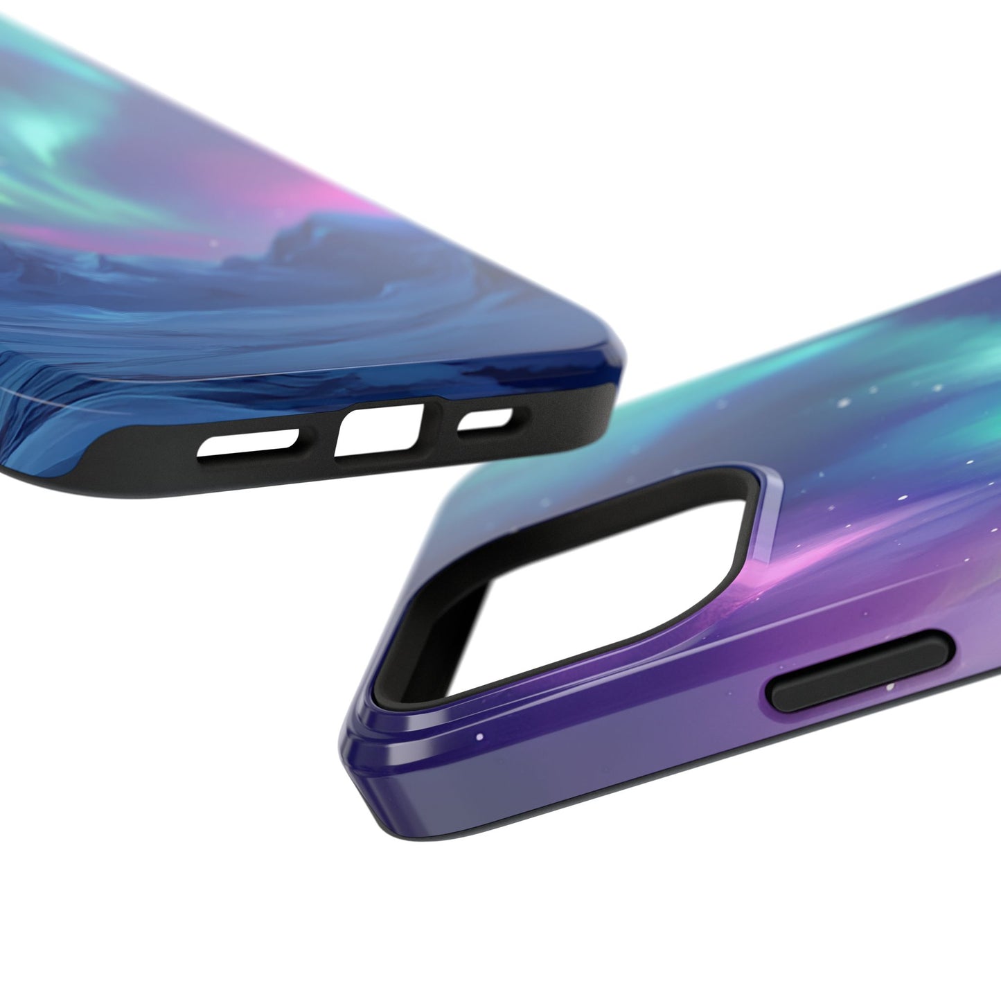 Aurora Borealis Impact-Resistant Phone Case - Colorful Northern Lights Design-2