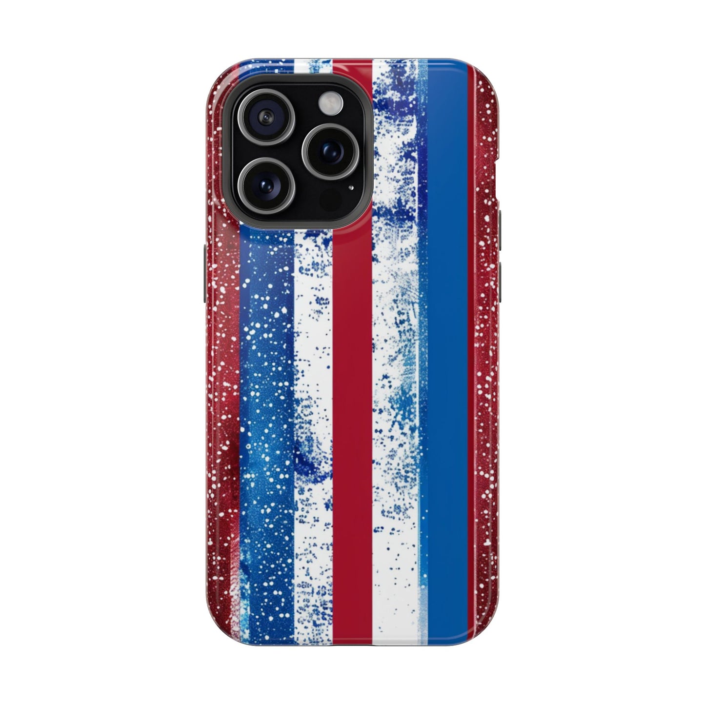 Patriotic Stripes Impact-Resistant Phone Case