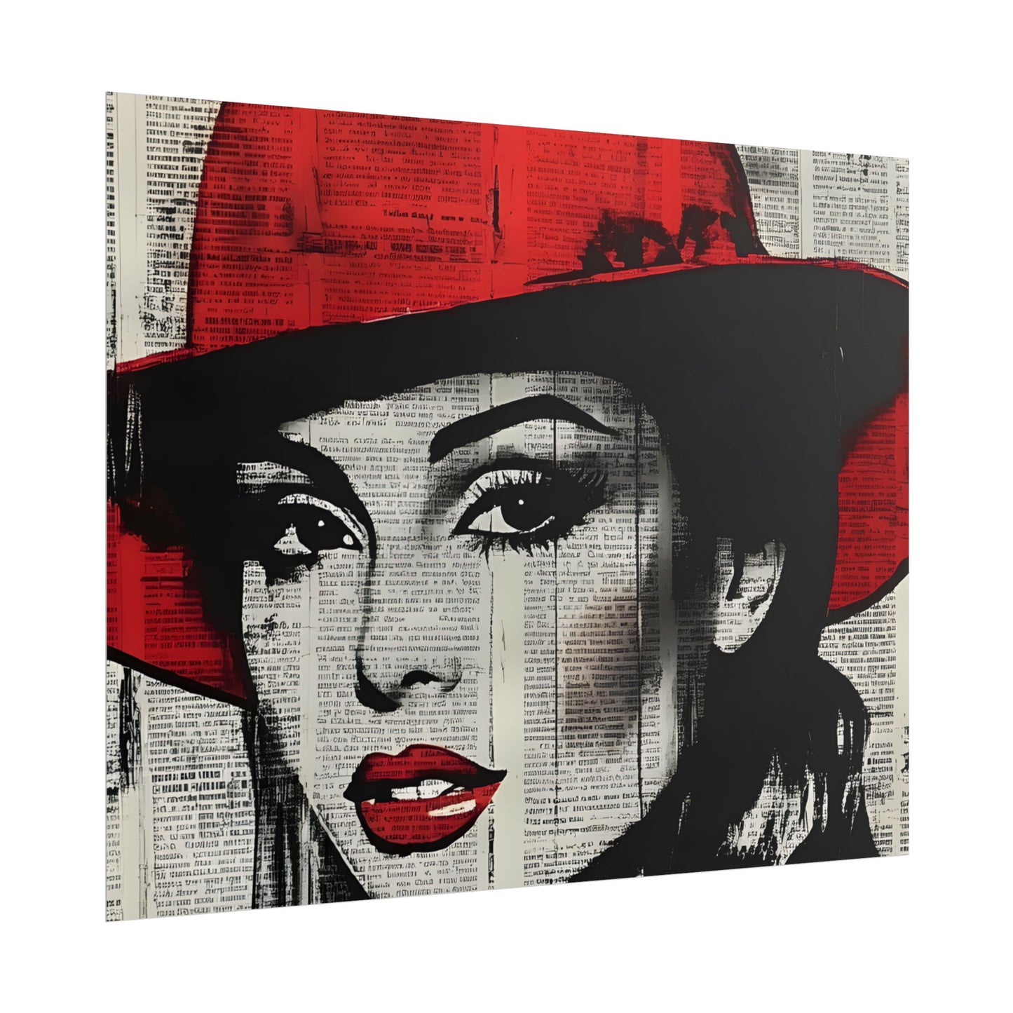 Retro Pop Culture woman 4 - Vintage poster, Wall Art
