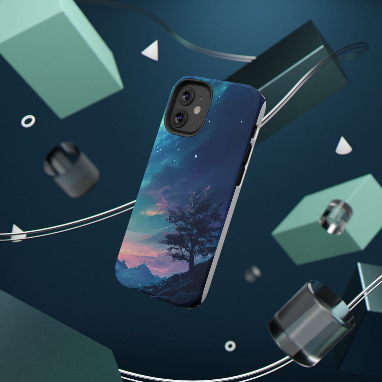 Stunning Galaxy Tree Impact-Resistant Phone Case