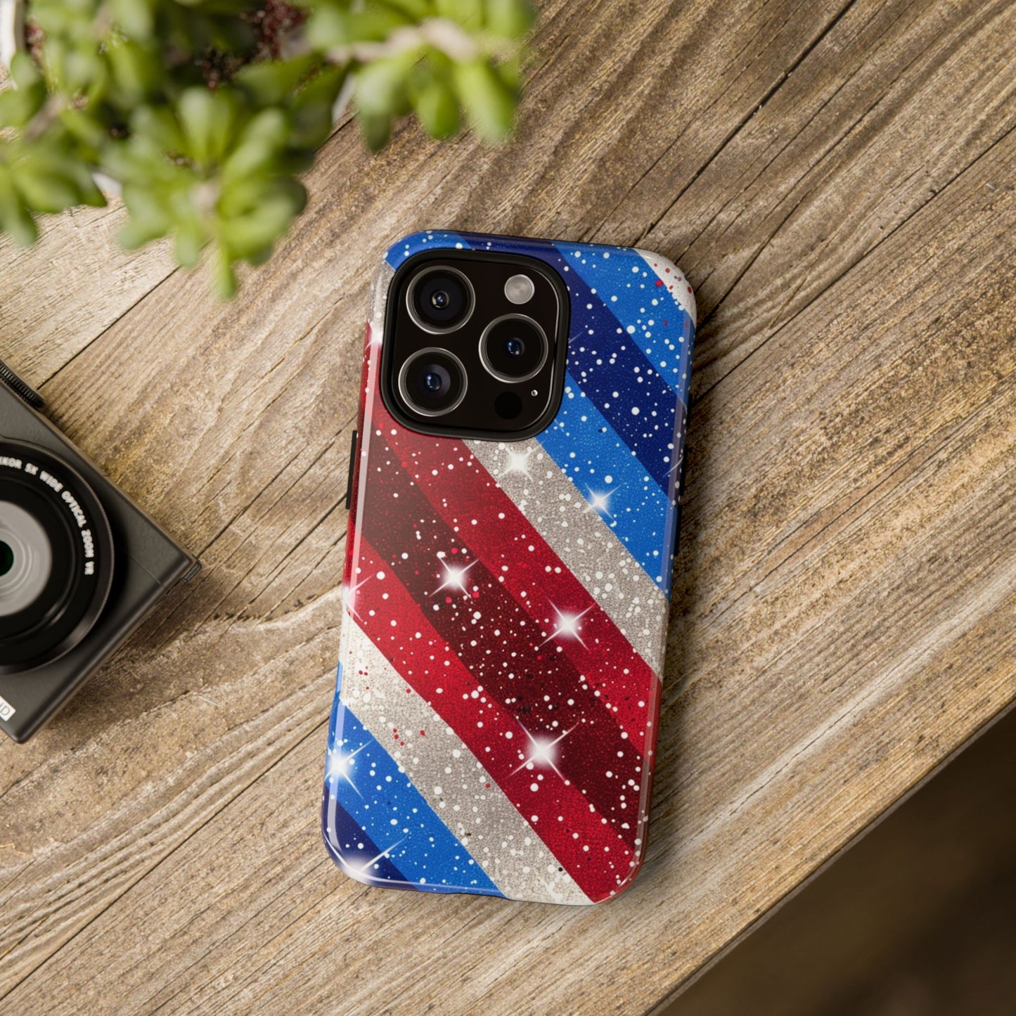 Glittery Patriotic Phone Case - Tough Cases