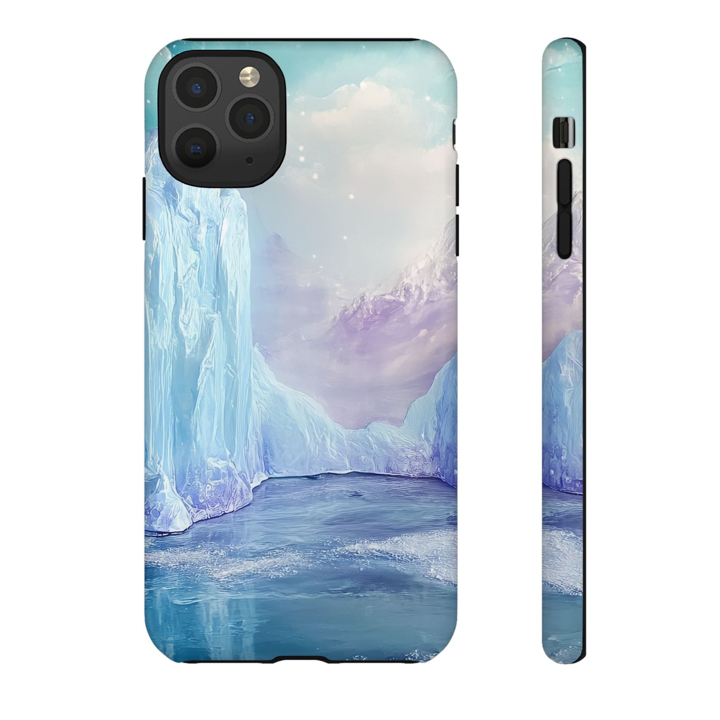 Artistic Phone Case with Iceberg Design