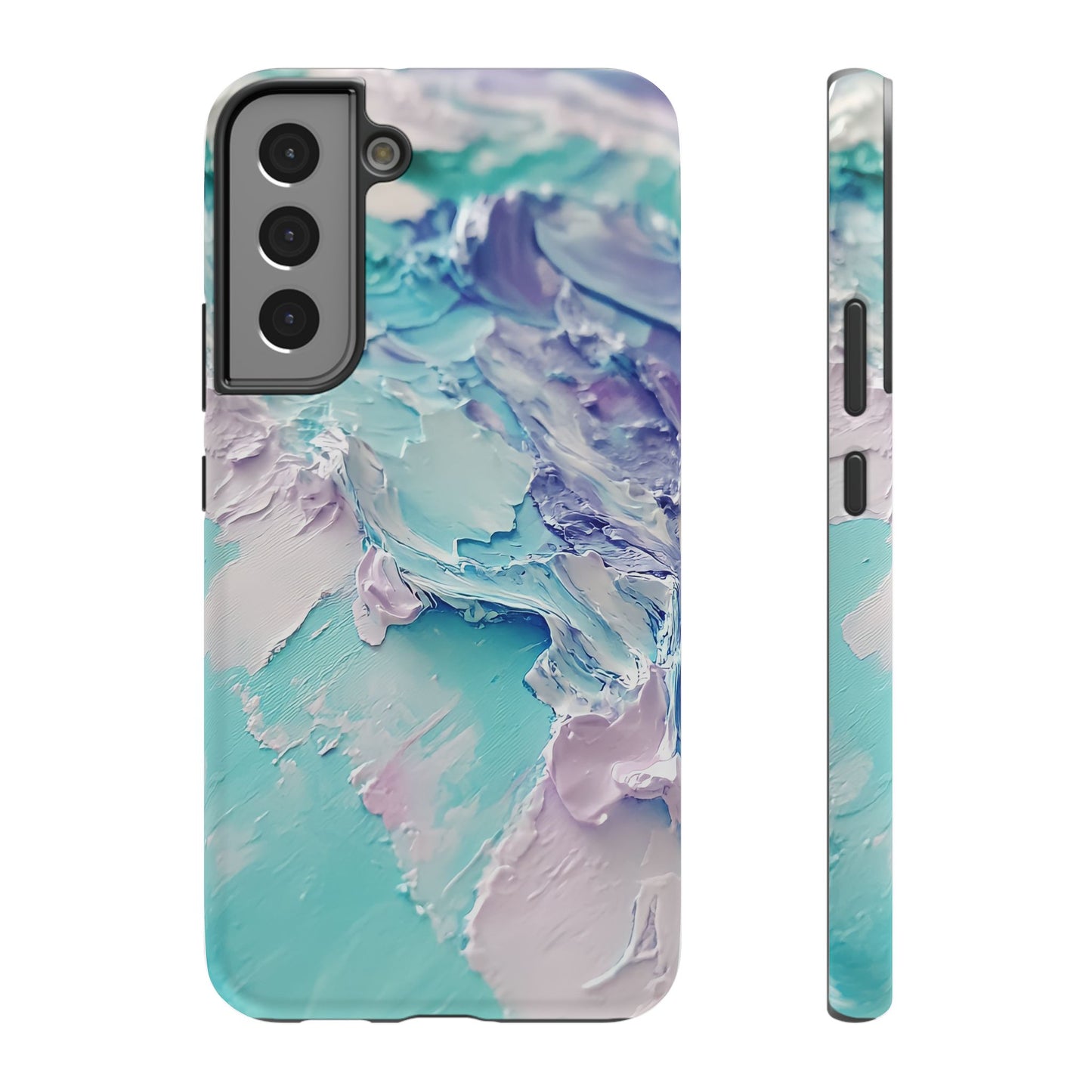 Aqua Abstract Impact-Resistant Phone Case