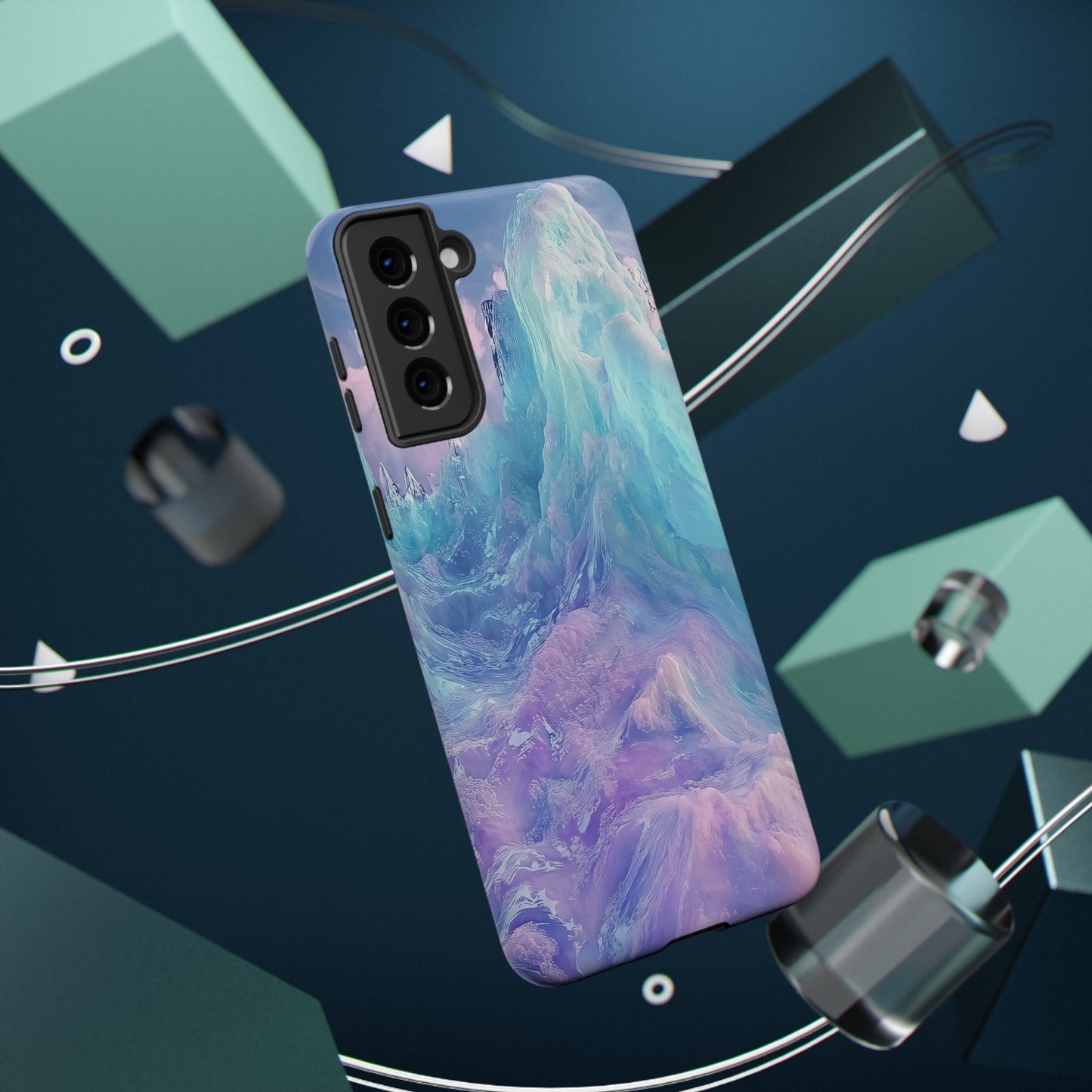 Phone Case - Colorful Abstract Waves Design