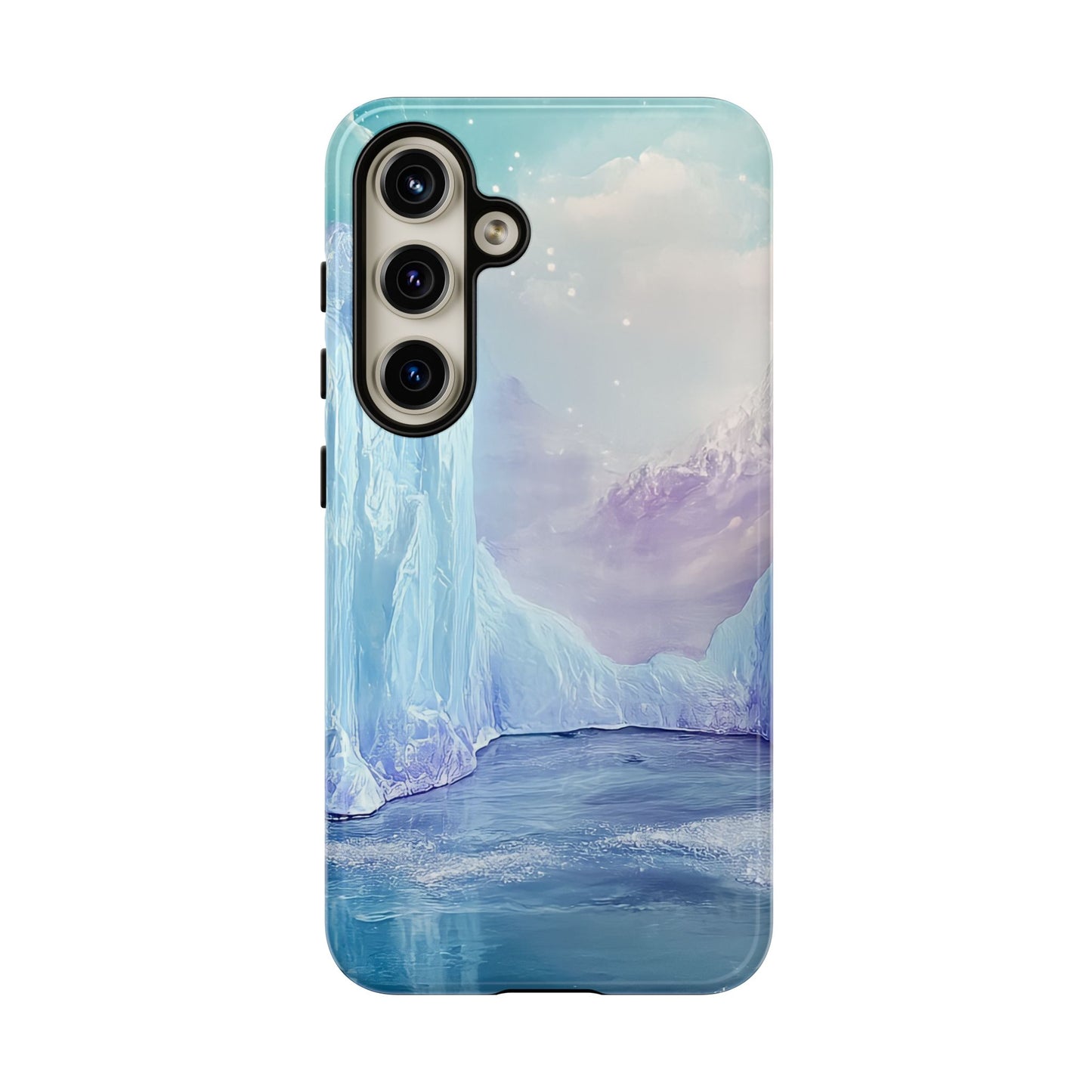 Artistic Phone Case with Iceberg Design