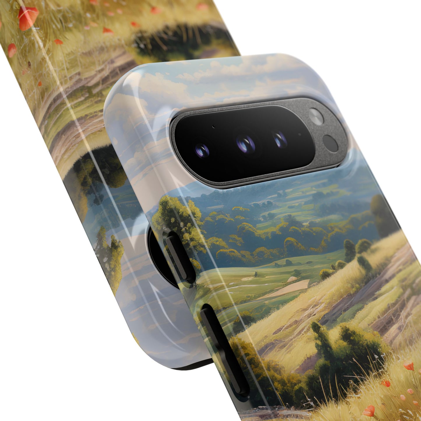 Phone Case with Beautiful Poppy Field Design