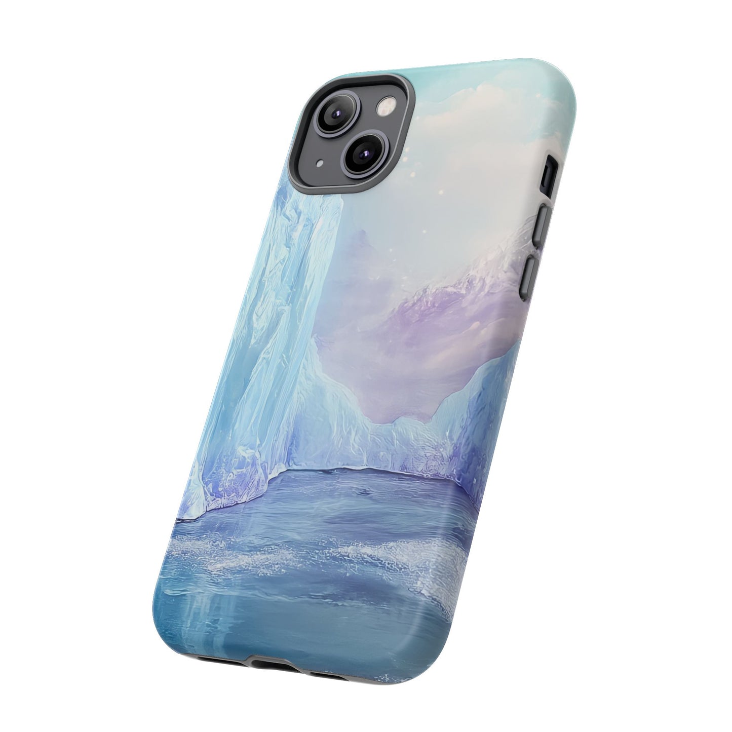Artistic Phone Case with Iceberg Design