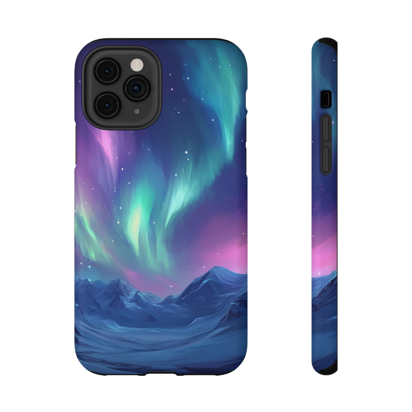 Aurora Borealis Impact-Resistant Phone Case - Colorful Northern Lights Design-2