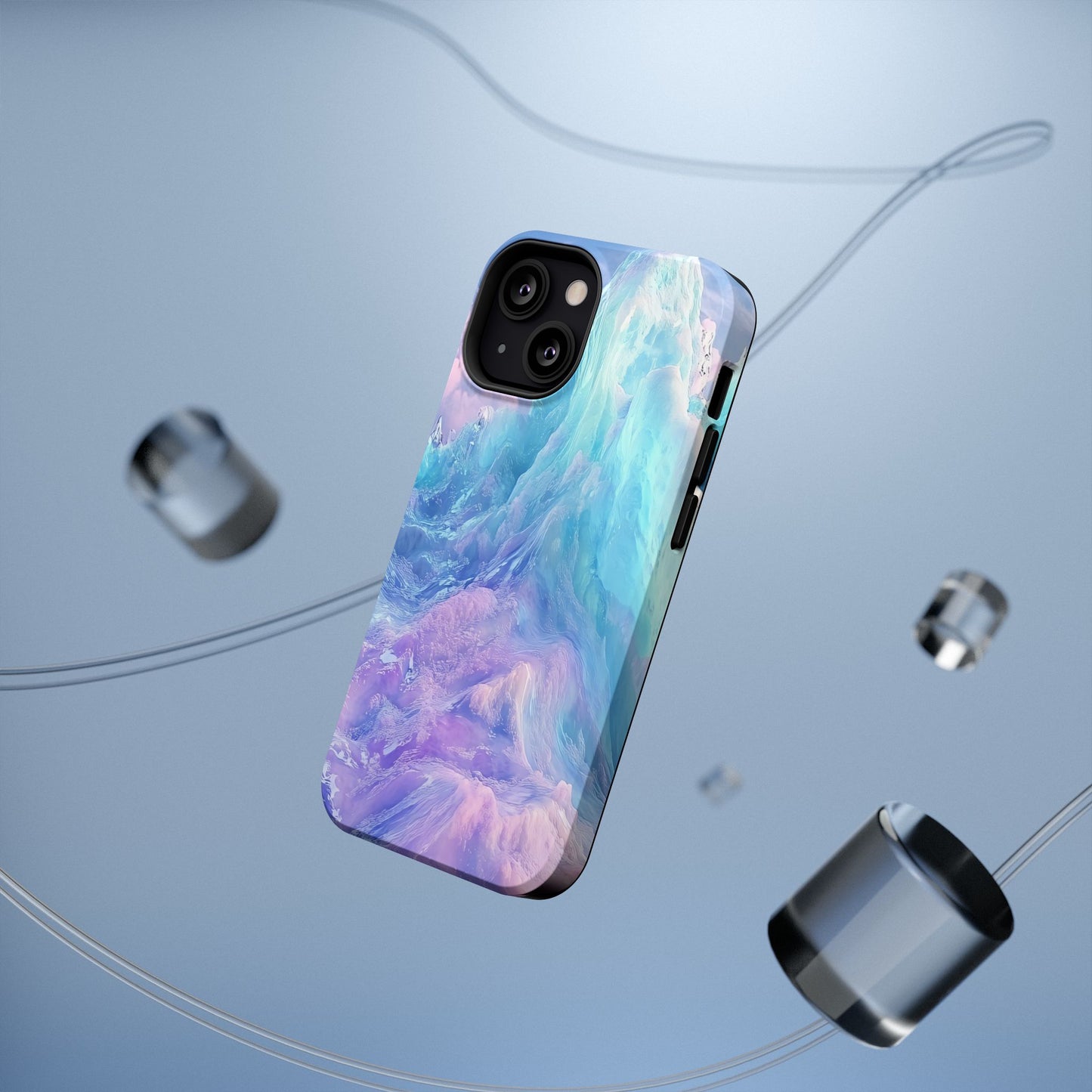 Phone Case - Colorful Abstract Waves Design
