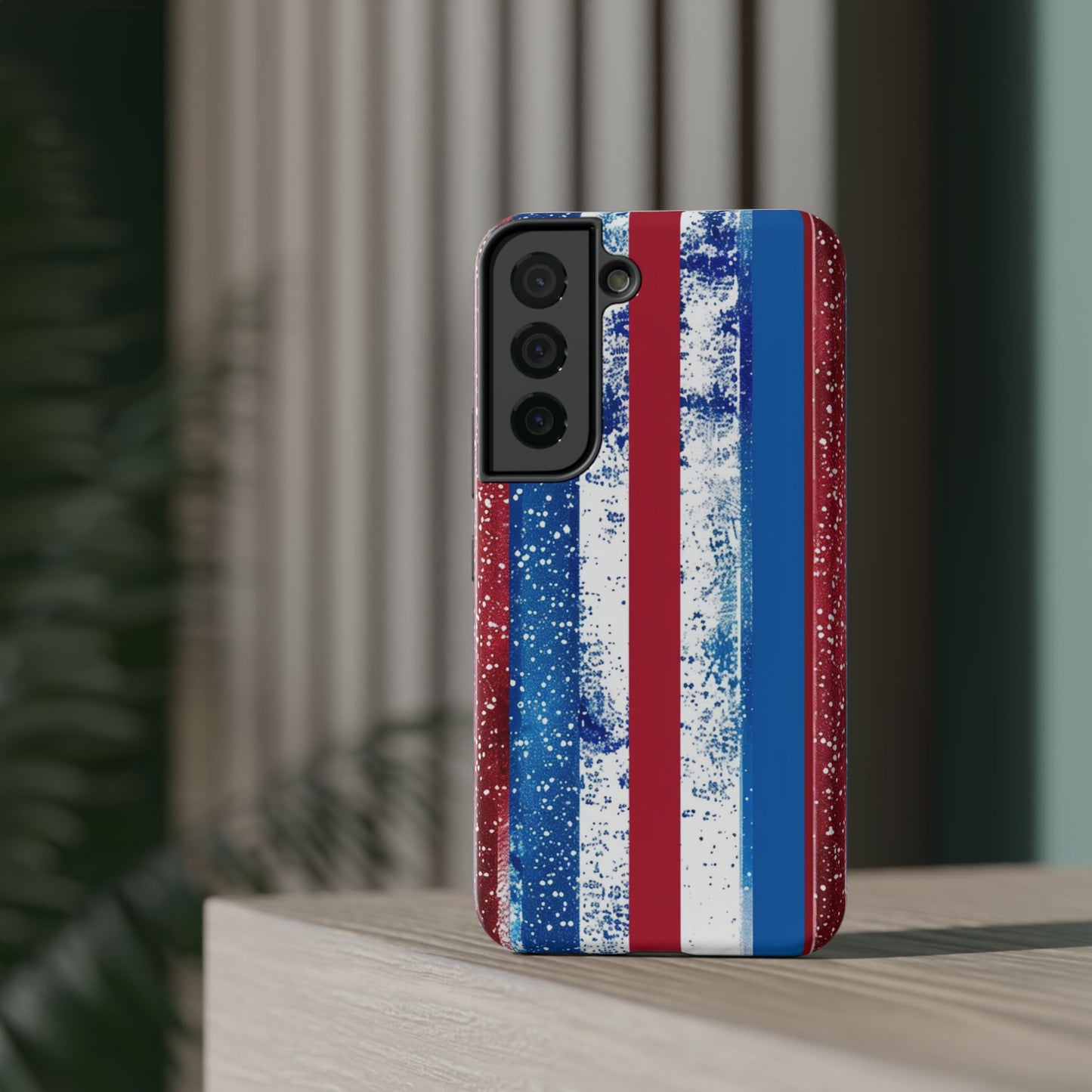 Patriotic Stripes Impact-Resistant Phone Case