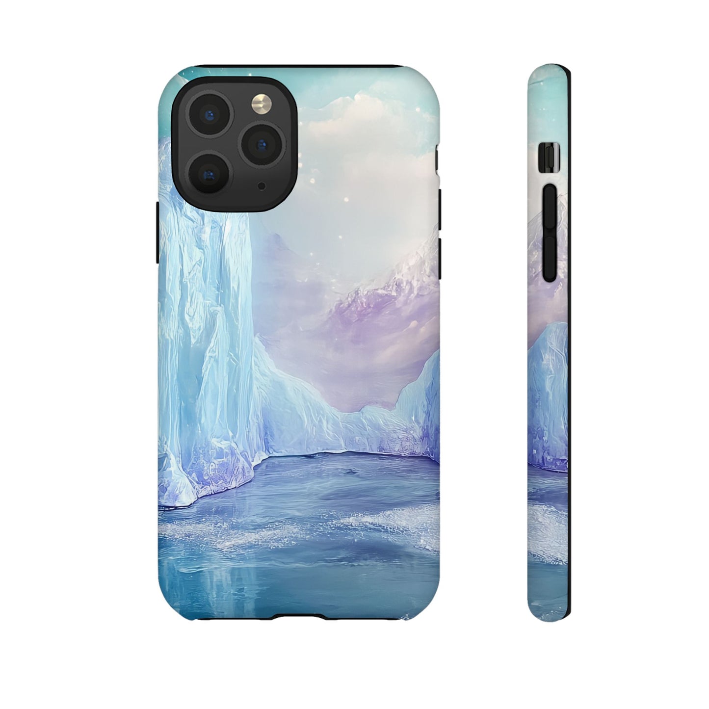 Artistic Phone Case with Iceberg Design