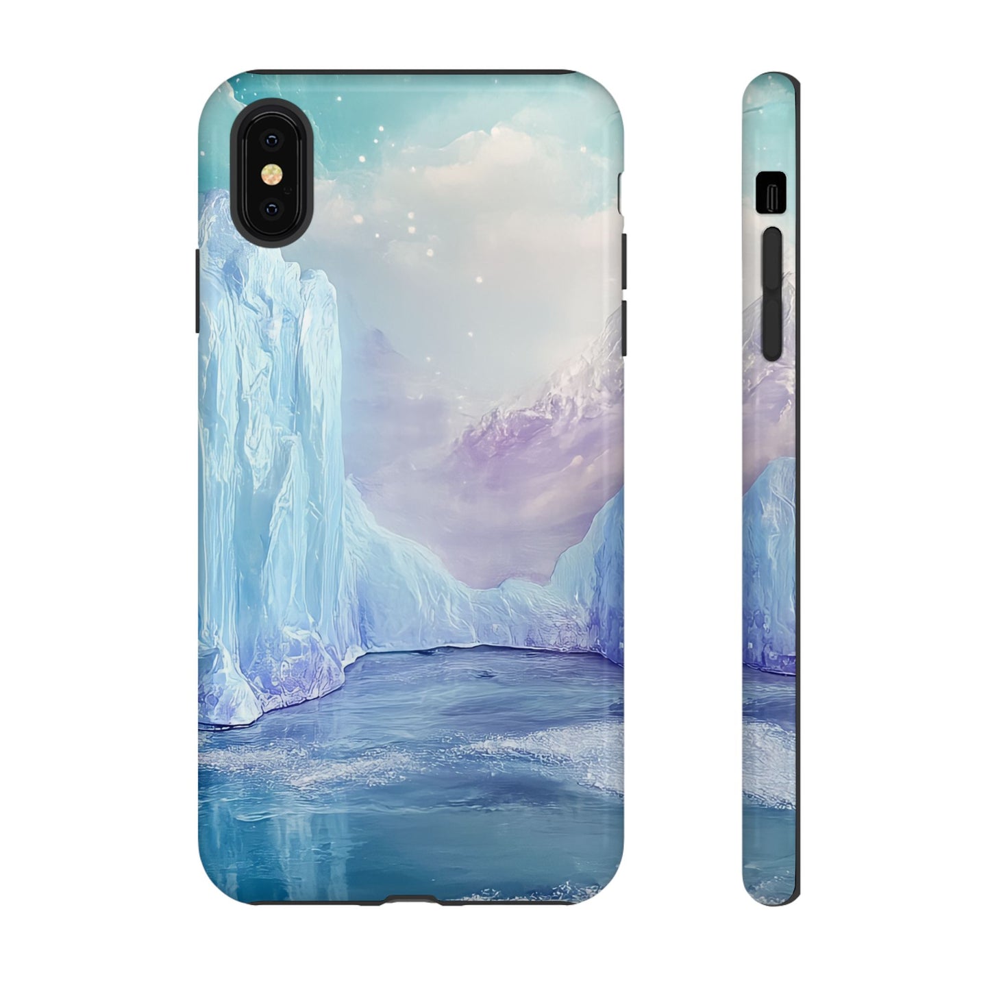 Artistic Phone Case with Iceberg Design