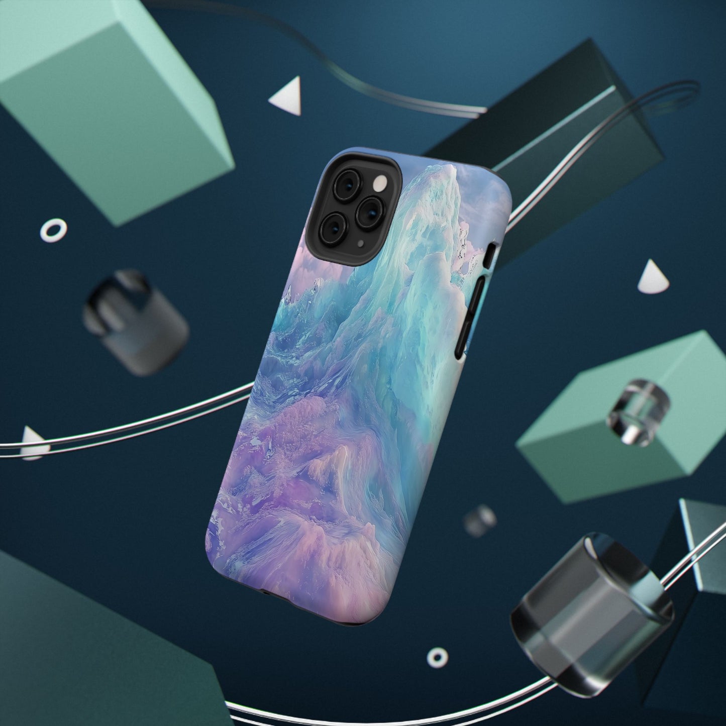 Phone Case - Colorful Abstract Waves Design