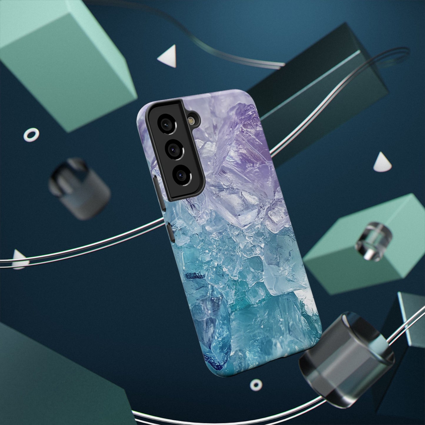 Crystal-Patterned Impact-Resistant Phone Case | Stylish Protection for Adventurers